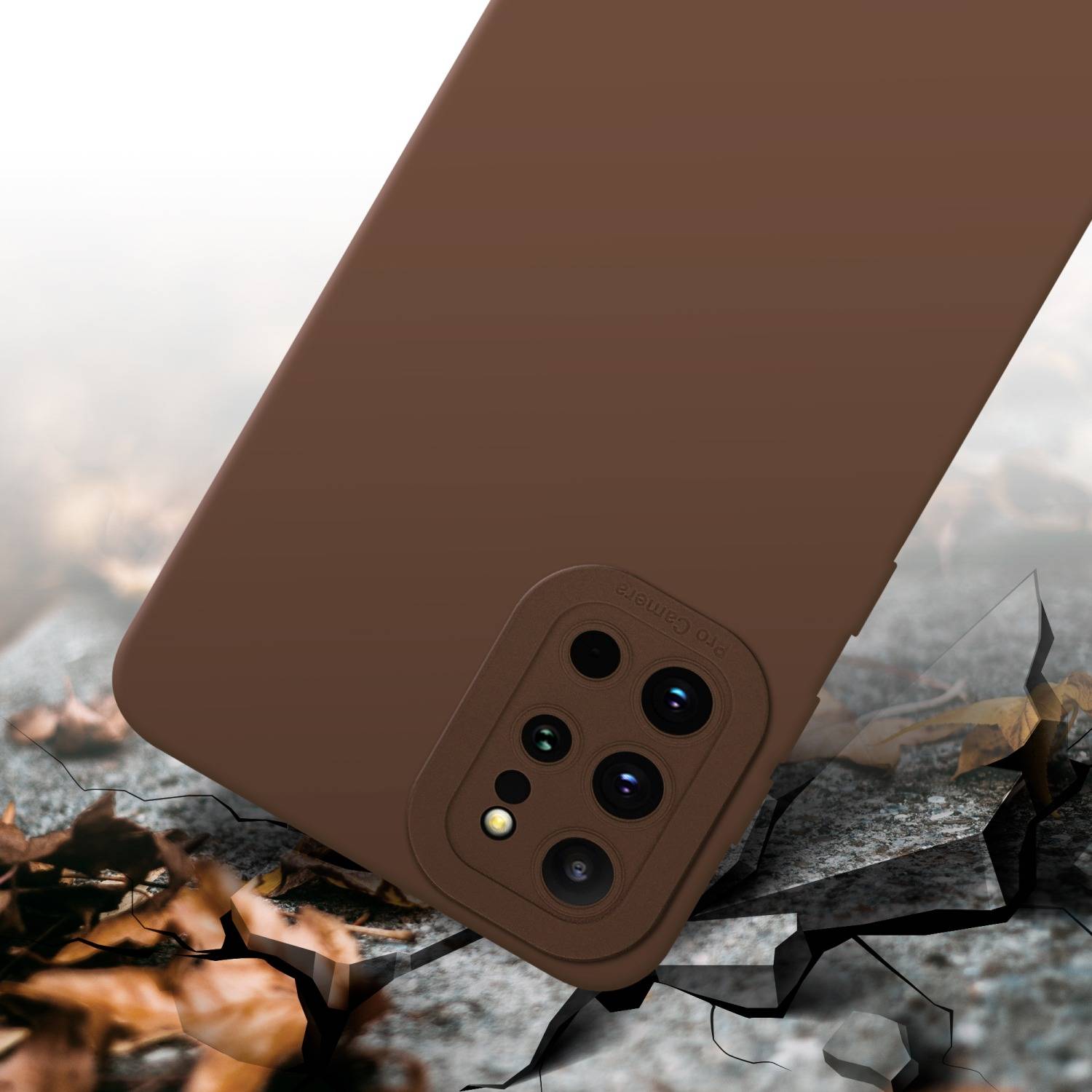 Cadorabo Hülle für Samsung Galaxy S20 PLUS Schutz Hülle in Braun TPU Silikon Etui Case Handyhülle