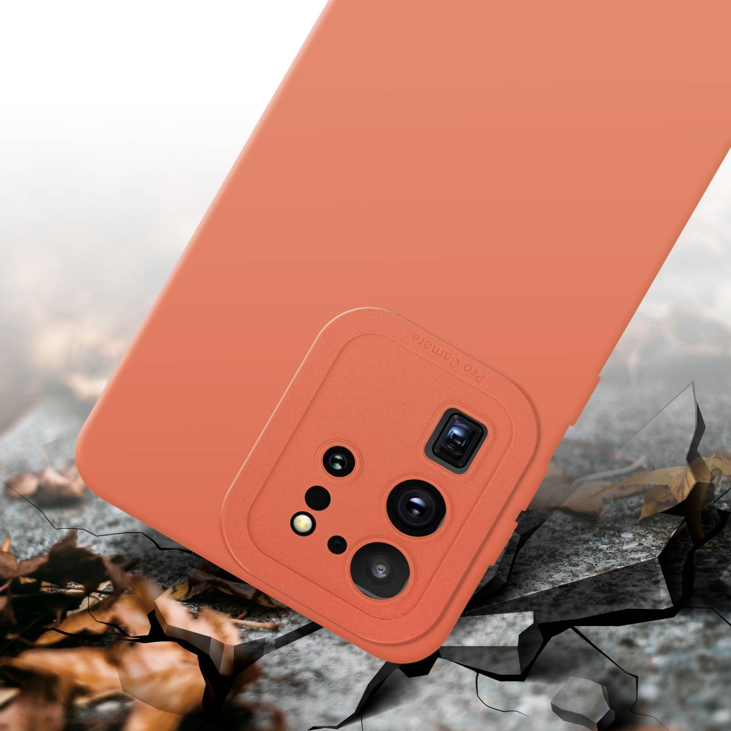 Cadorabo Hülle für Samsung Galaxy S20 ULTRA Schutz Hülle in Orange TPU Silikon Etui Case Handyhülle