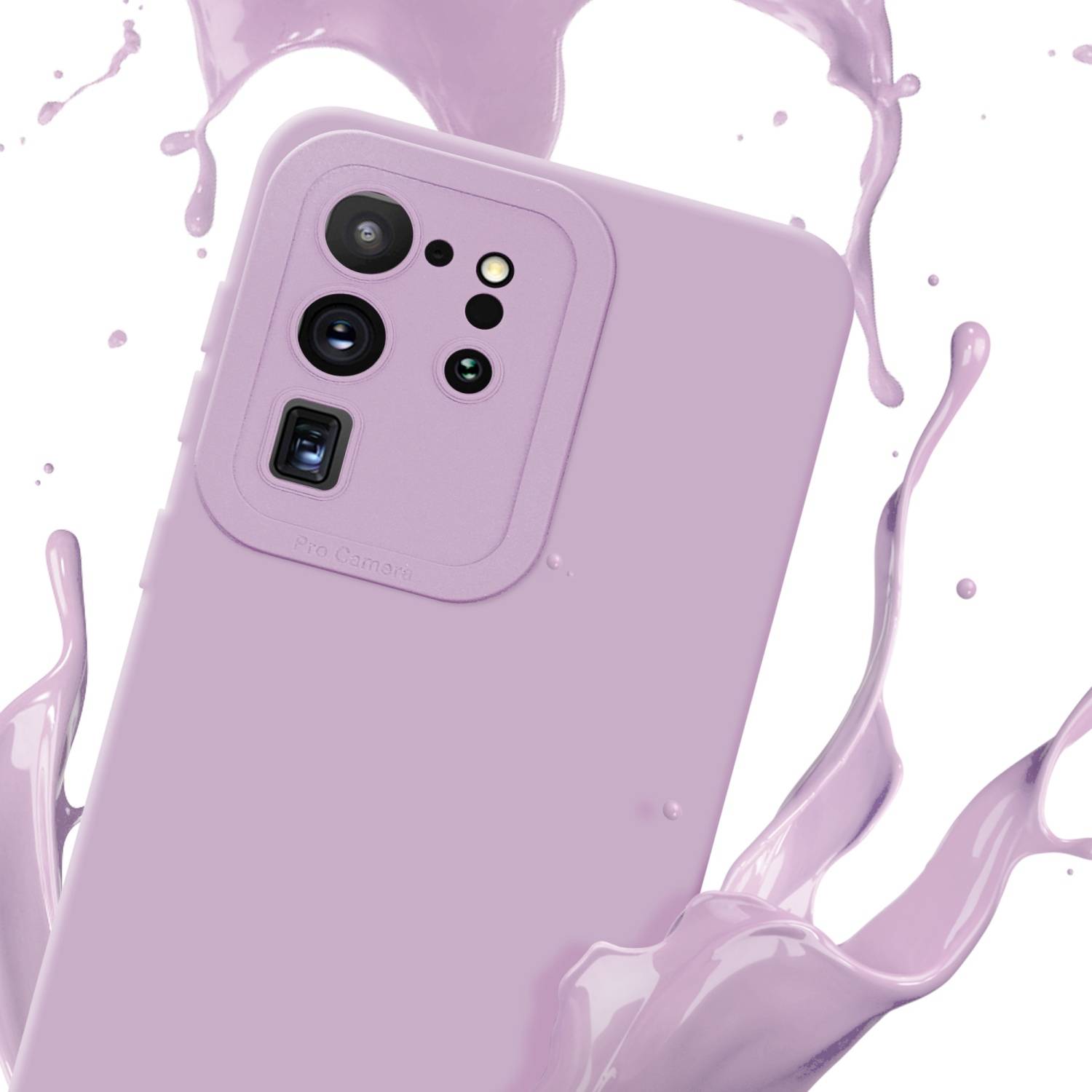 Cadorabo Hülle für Samsung Galaxy S20 ULTRA Schutz Hülle in Rosa TPU Silikon Etui Case Handyhülle
