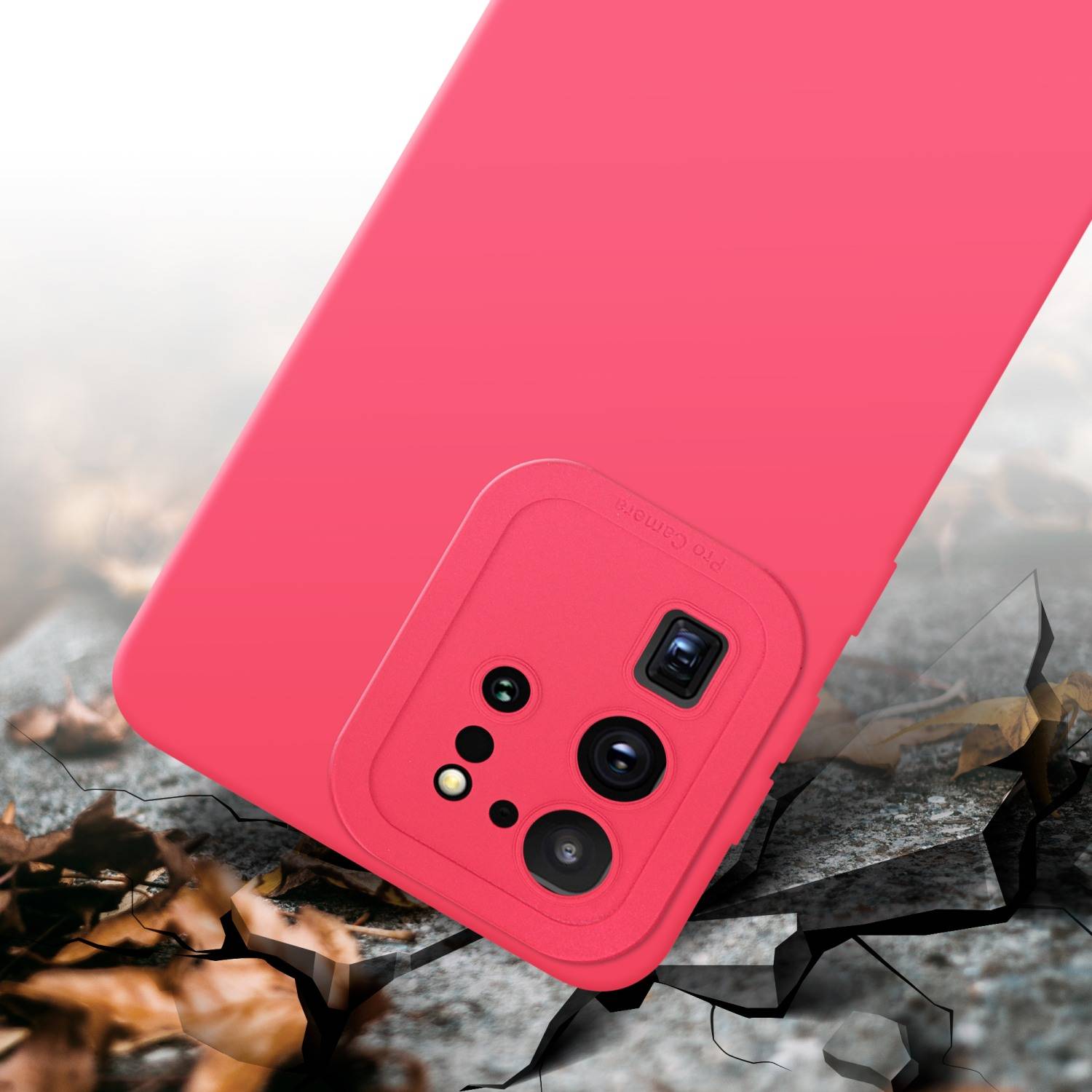 Cadorabo Hülle für Samsung Galaxy S20 ULTRA Schutz Hülle in Rot TPU Silikon Etui Case Handyhülle