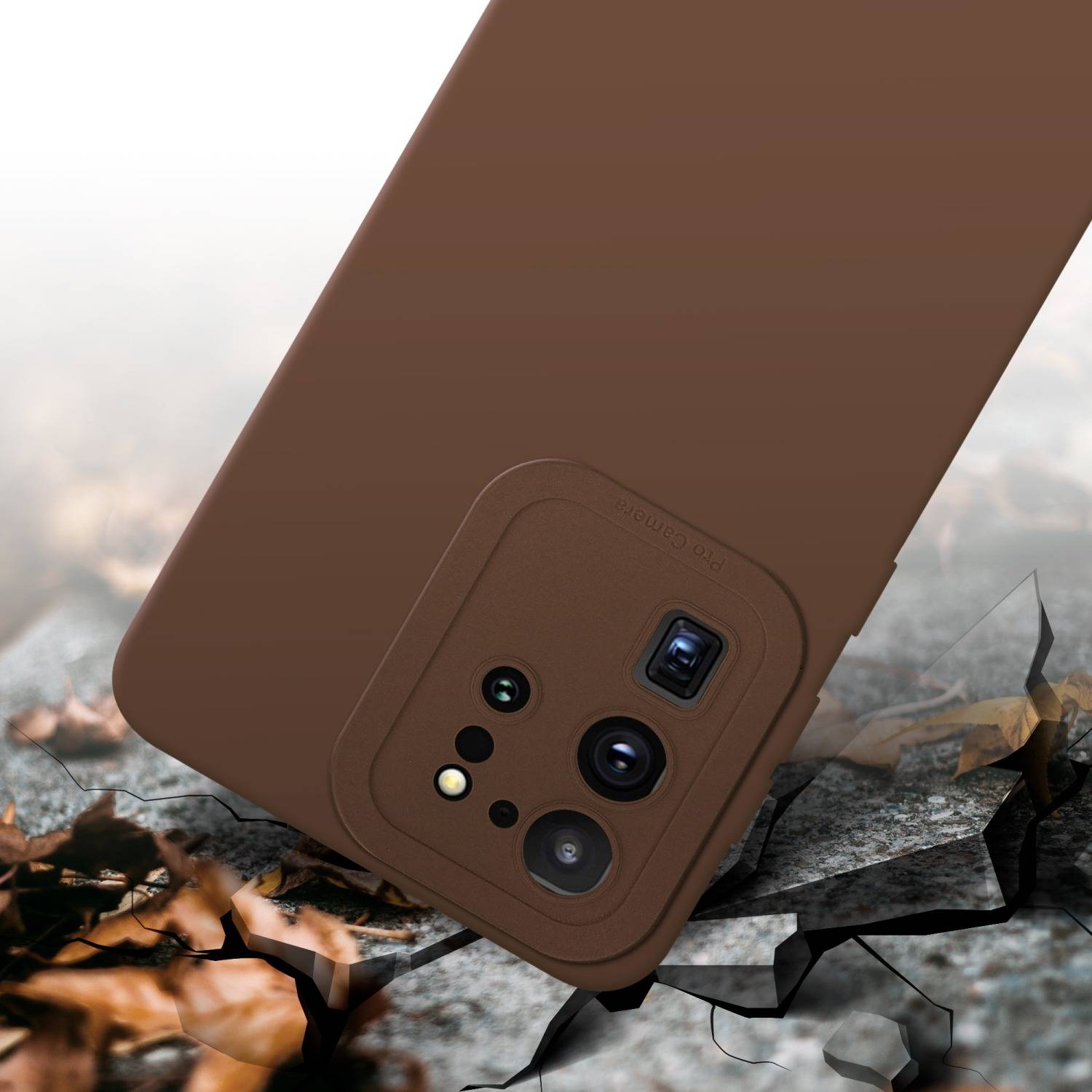 Cadorabo Hülle für Samsung Galaxy S20 ULTRA Schutz Hülle in Braun TPU Silikon Etui Case Handyhülle