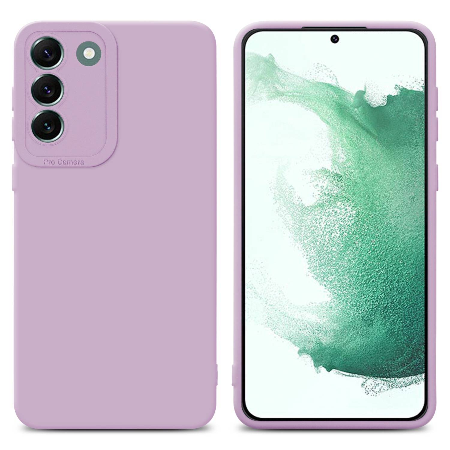 Cadorabo Hülle für Samsung Galaxy S22 PLUS Schutz Hülle in Rosa TPU Silikon Etui Case Handyhülle