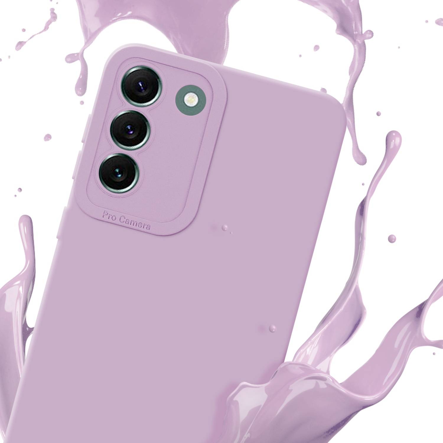 Cadorabo Hülle für Samsung Galaxy S22 PLUS Schutz Hülle in Rosa TPU Silikon Etui Case Handyhülle