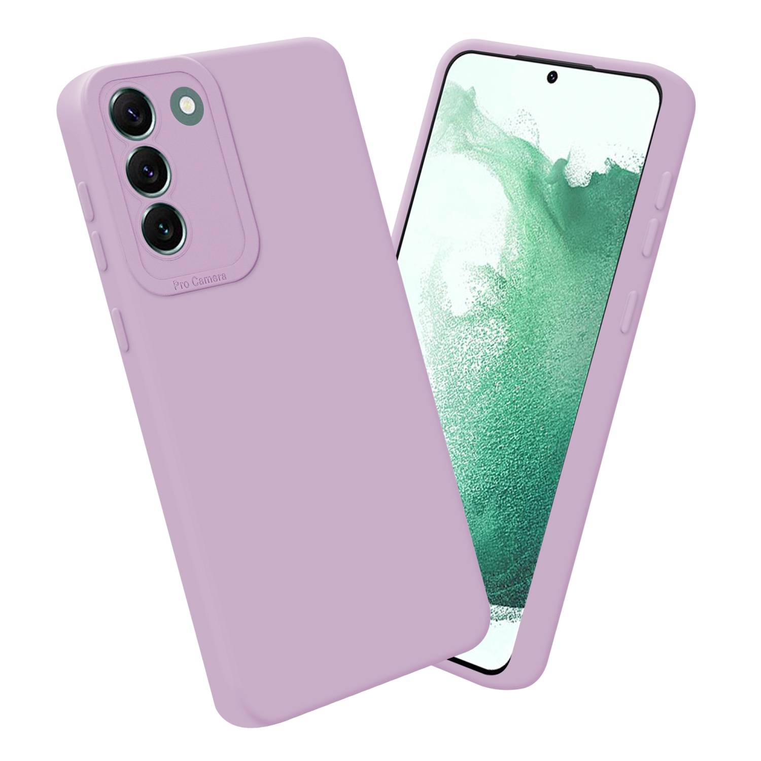 Cadorabo Hülle für Samsung Galaxy S22 PLUS Schutz Hülle in Rosa TPU Silikon Etui Case Handyhülle