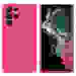 Cadorabo Hülle für Samsung Galaxy S22 ULTRA Schutz Hülle in Pink TPU Silikon Etui Case Handyhülle
