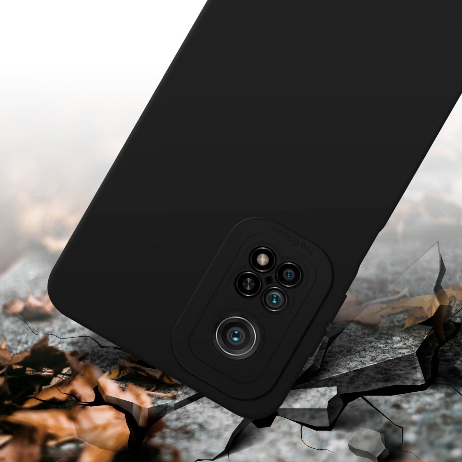 Cadorabo Hülle für Xiaomi Mi 10T / Mi 10T PRO Schutz Hülle in Schwarz TPU Silikon Etui Case Handyhülle