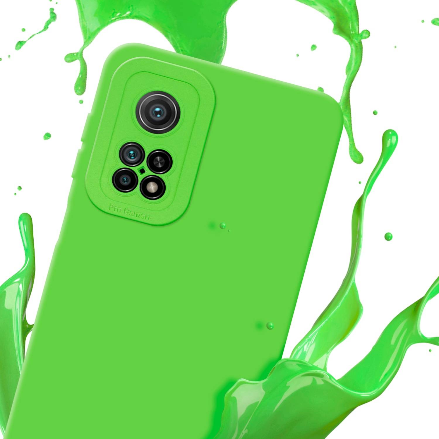 Cadorabo Hülle für Xiaomi Mi 10T / Mi 10T PRO Schutz Hülle in Grün TPU Silikon Etui Case Handyhülle
