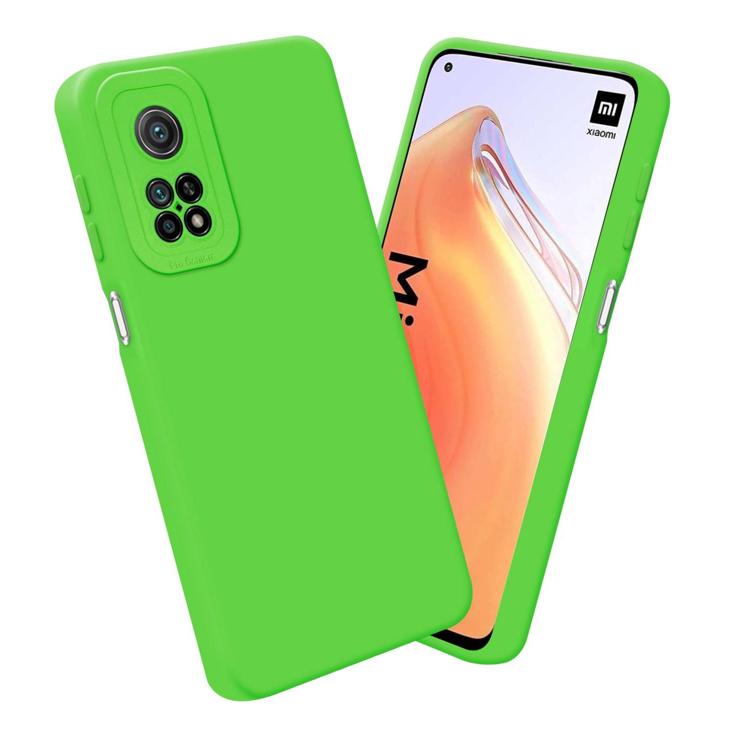 Cadorabo Hülle für Xiaomi Mi 10T / Mi 10T PRO Schutz Hülle in Grün TPU Silikon Etui Case Handyhülle