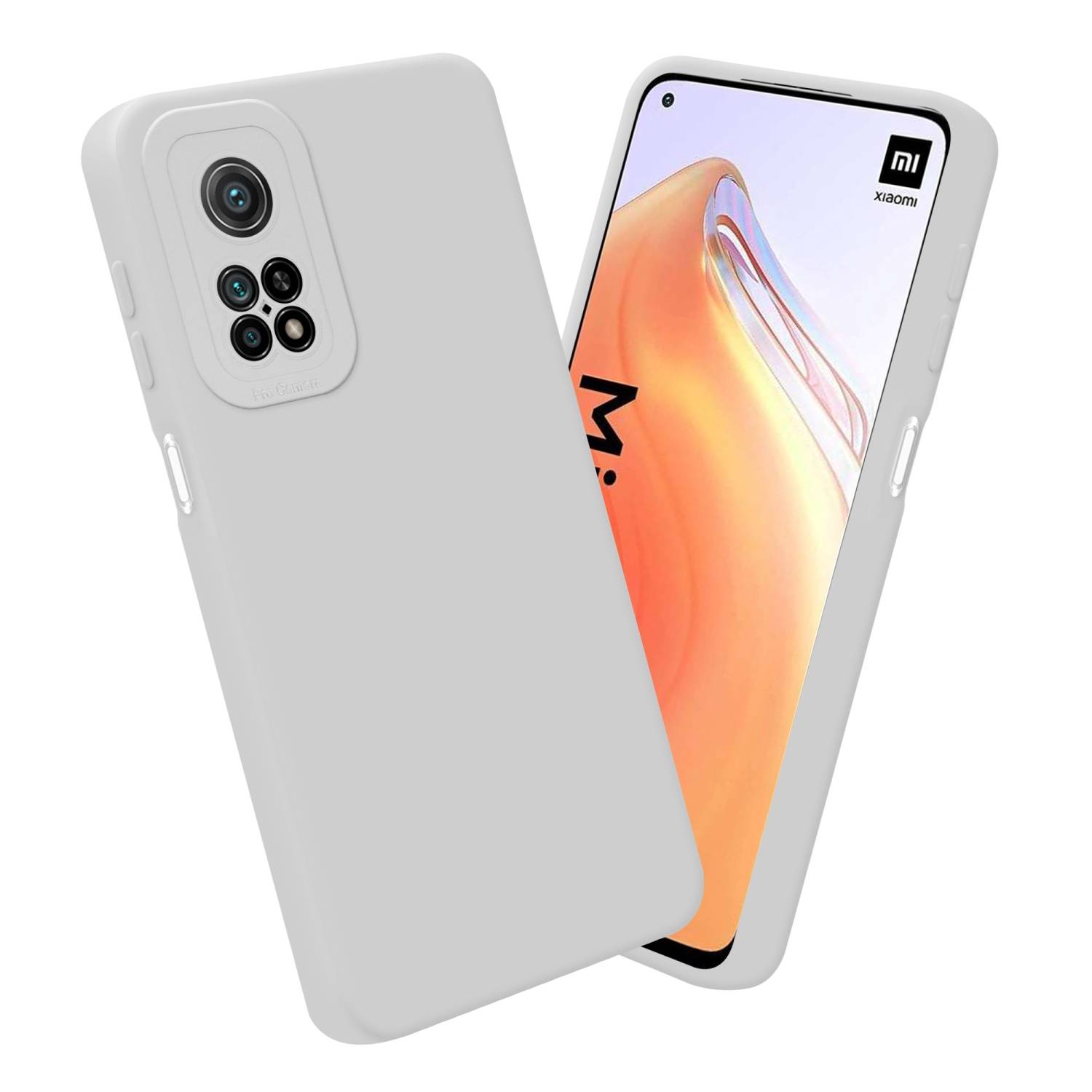 Cadorabo Hülle für Xiaomi Mi 10T / Mi 10T PRO Schutz Hülle in Weiß TPU Silikon Etui Case Handyhülle
