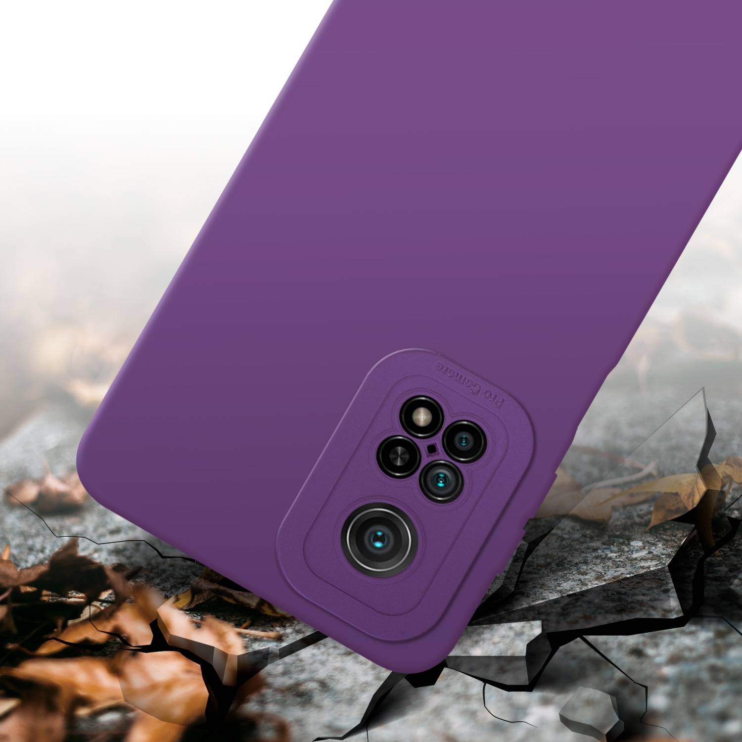 Cadorabo Hülle für Xiaomi Mi 10T / Mi 10T PRO Schutz Hülle in Lila TPU Silikon Etui Case Handyhülle