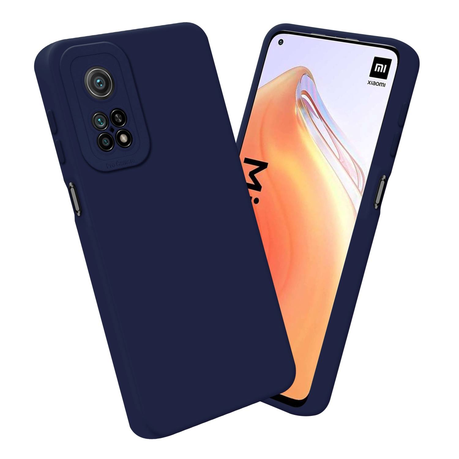 Cadorabo Hülle für Xiaomi Mi 10T / Mi 10T PRO Schutz Hülle in Blau TPU Silikon Etui Case Handyhülle