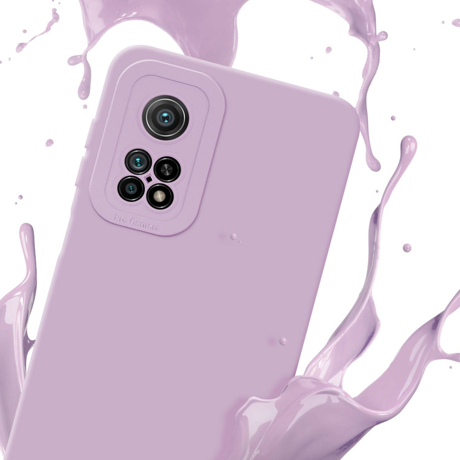 Cadorabo Hülle für Xiaomi Mi 10T / Mi 10T PRO Schutz Hülle in Rosa TPU Silikon Etui Case Handyhülle