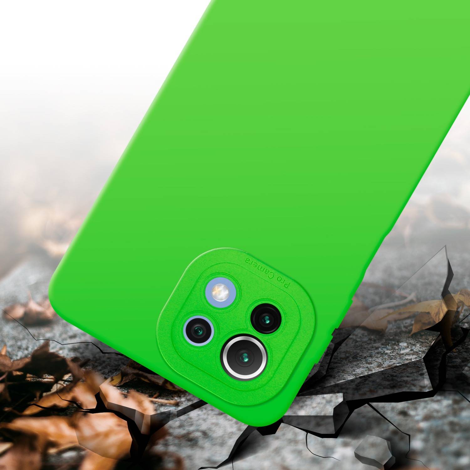 Cadorabo Hülle für Xiaomi Mi 11 LITE (4G / 5G) / 11 LITE NE Schutz Hülle in Grün TPU Silikon Etui Case Handyhülle