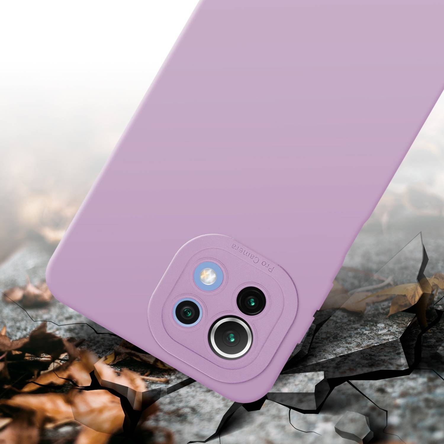 Cadorabo Hülle für Xiaomi Mi 11 LITE (4G / 5G) / 11 LITE NE Schutz Hülle in Rosa TPU Silikon Etui Case Handyhülle