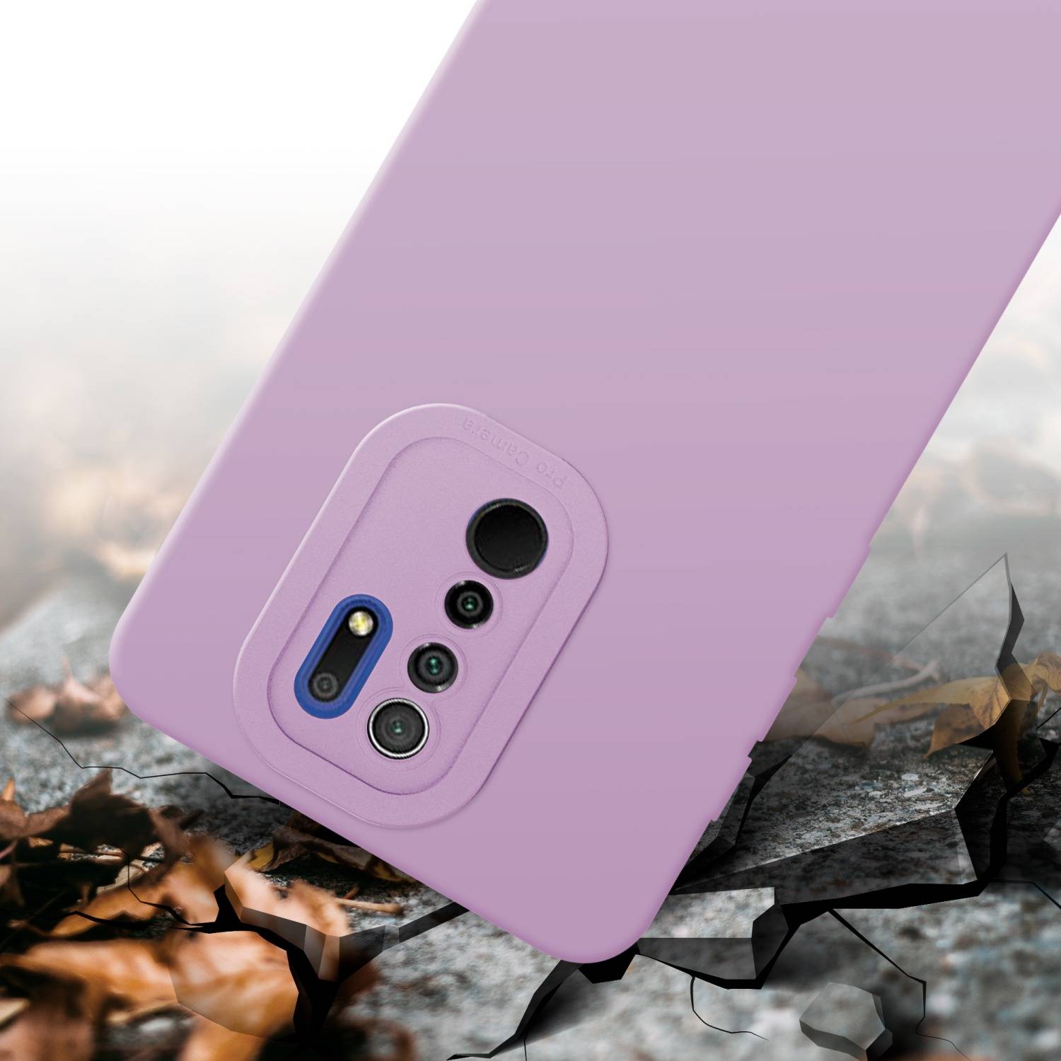 Cadorabo Hülle für Xiaomi RedMi 9 Schutz Hülle in Rosa TPU Silikon Etui Case Handyhülle