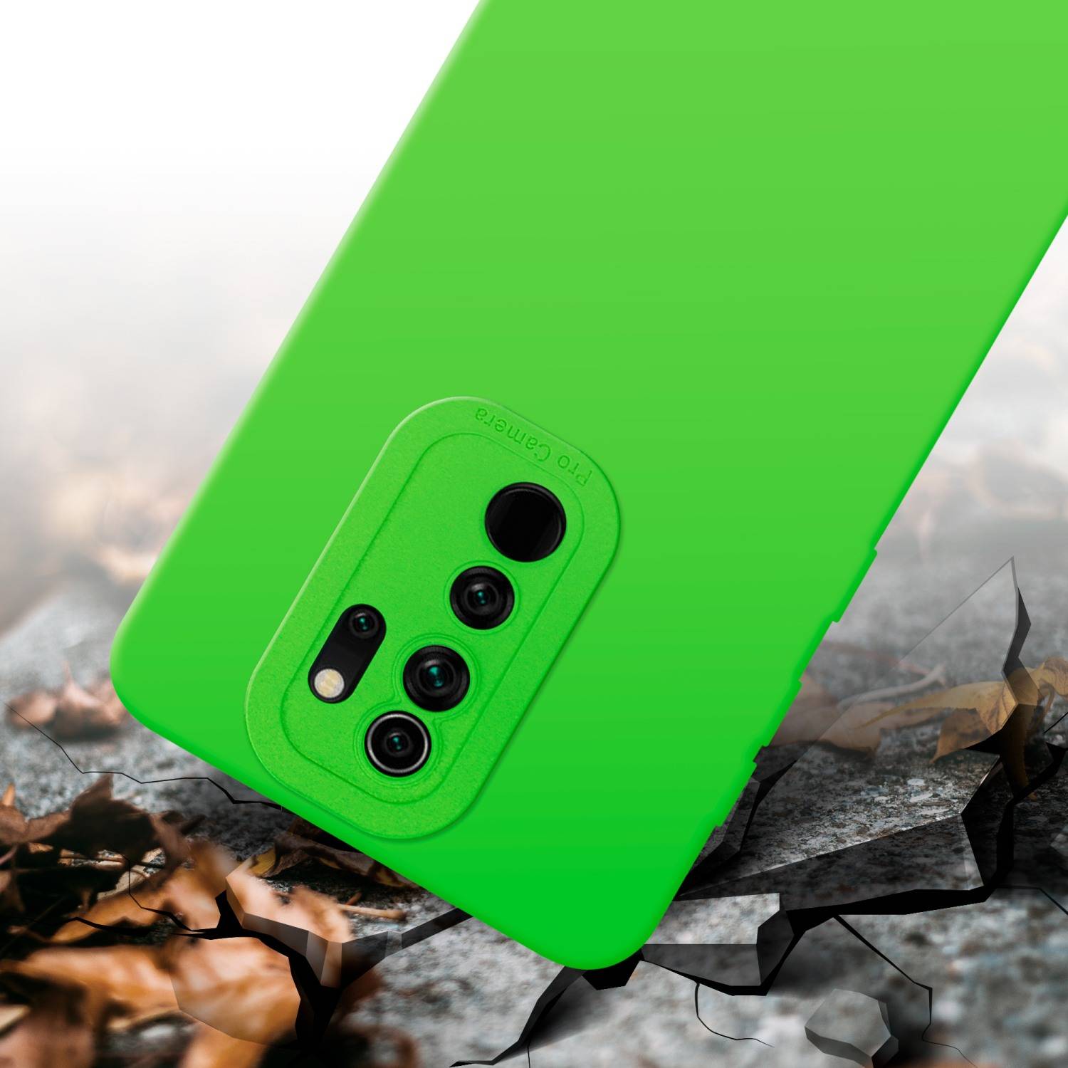 Cadorabo Hülle für Xiaomi RedMi NOTE 8 PRO Schutz Hülle in Grün TPU Silikon Etui Case Handyhülle