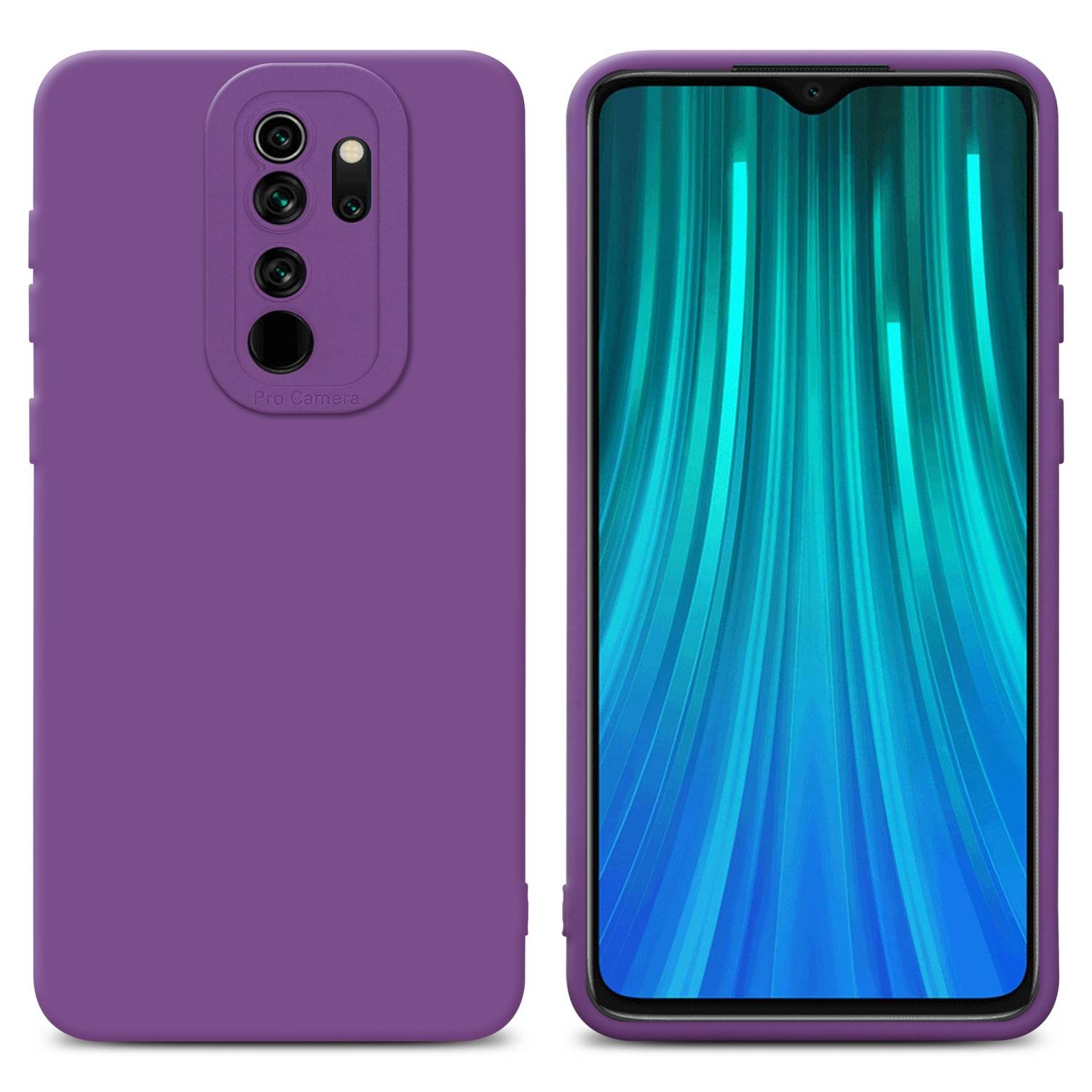 Cadorabo Hülle für Xiaomi RedMi NOTE 8 PRO Schutz Hülle in Lila TPU Silikon Etui Case Handyhülle