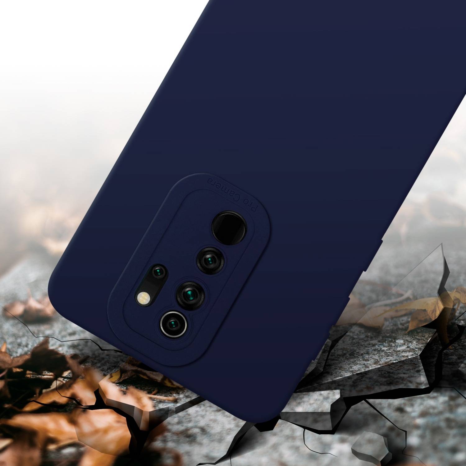 Cadorabo Hülle für Xiaomi RedMi NOTE 8 PRO Schutz Hülle in Blau TPU Silikon Etui Case Handyhülle