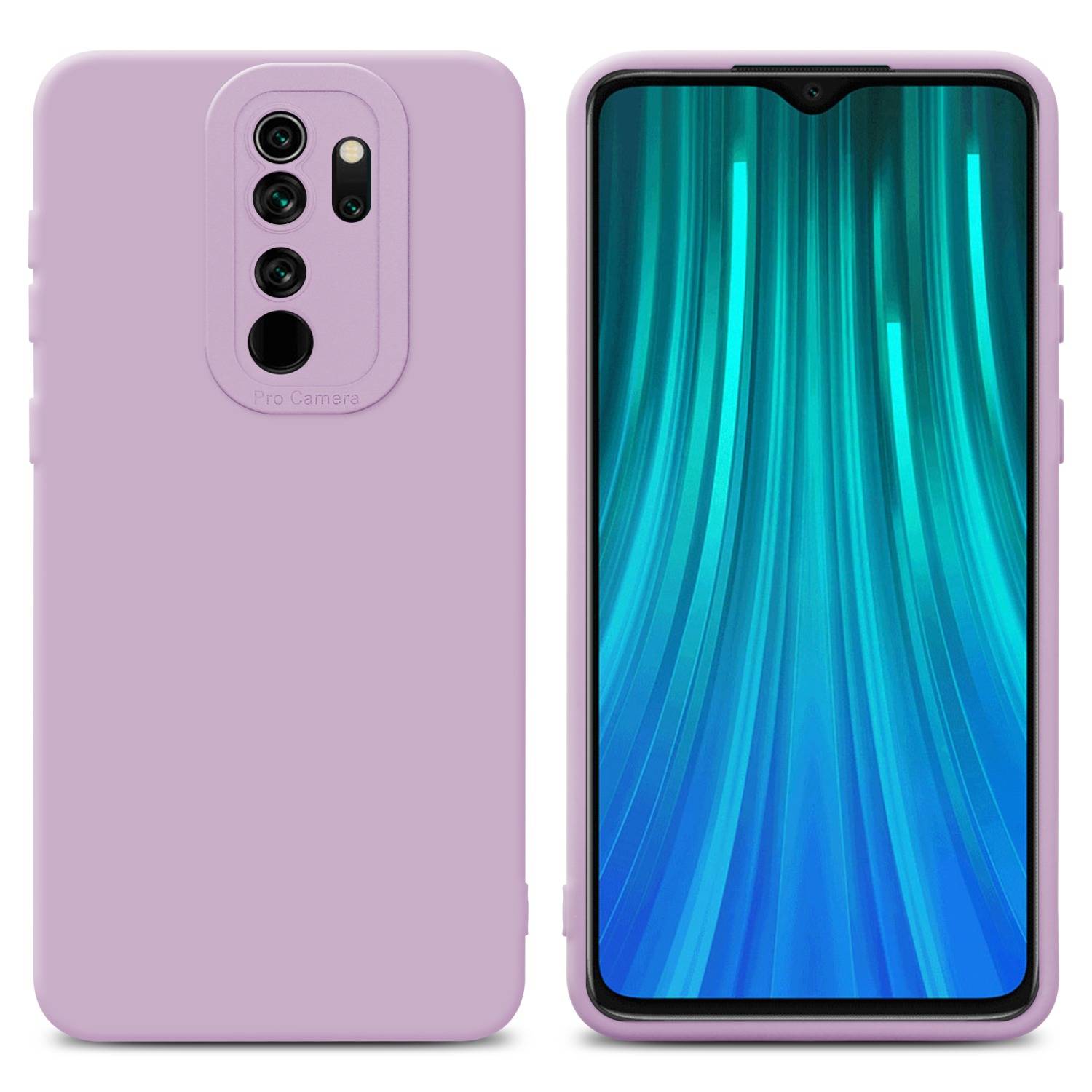 Cadorabo Hülle für Xiaomi RedMi NOTE 8 PRO Schutz Hülle in Rosa TPU Silikon Etui Case Handyhülle
