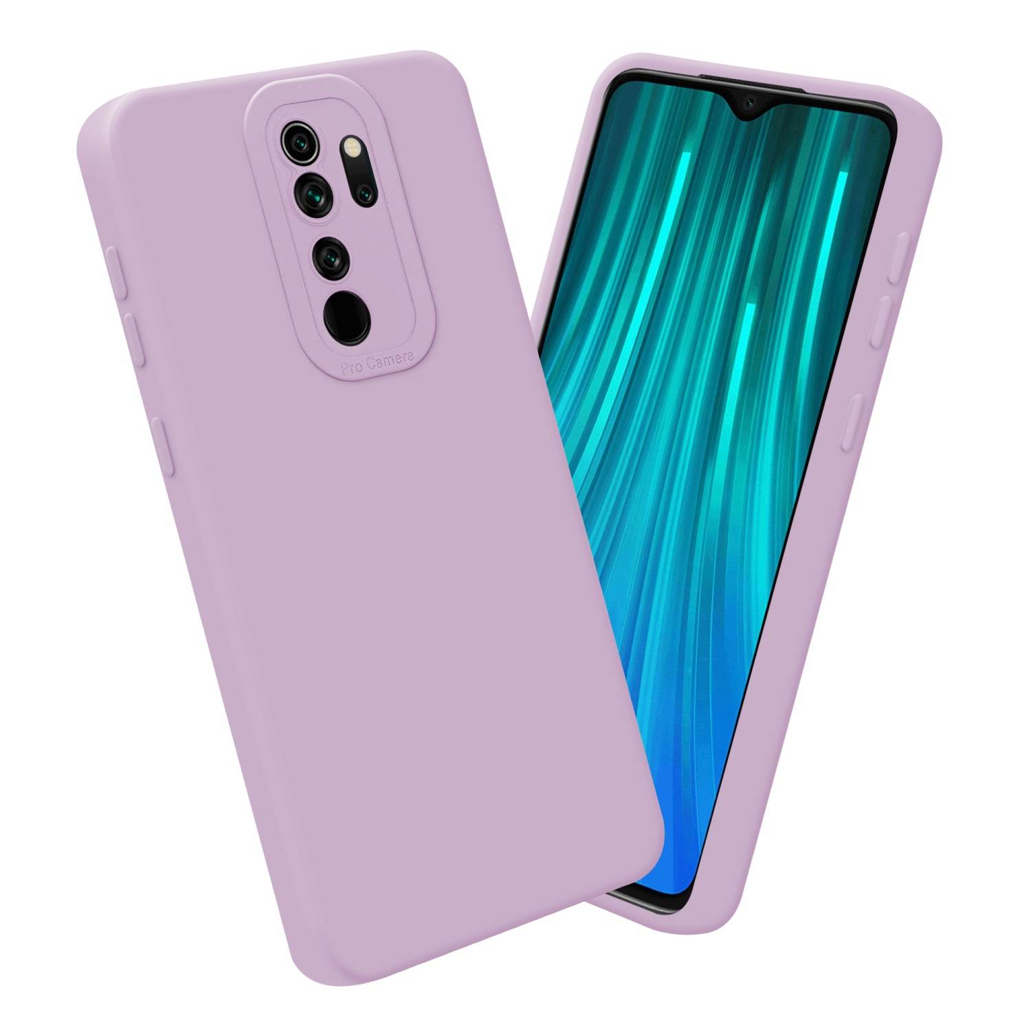 Cadorabo Hülle für Xiaomi RedMi NOTE 8 PRO Schutz Hülle in Rosa TPU Silikon Etui Case Handyhülle
