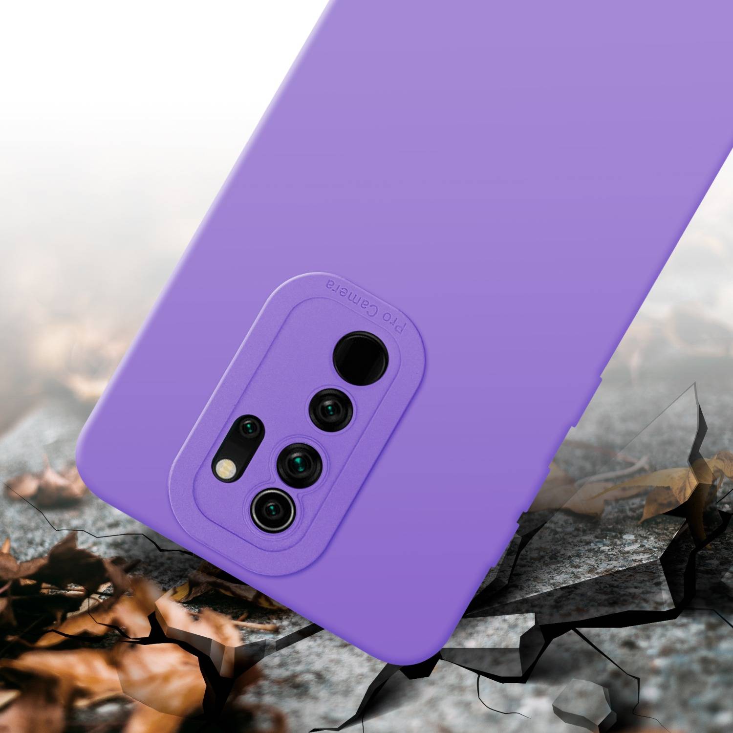 Cadorabo Hülle für Xiaomi RedMi NOTE 8 PRO Schutz Hülle in Lila TPU Silikon Etui Case Handyhülle