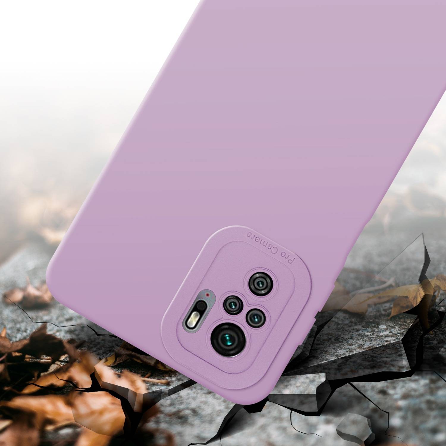 Cadorabo Hülle für Xiaomi RedMi NOTE 10 4G / RedMi NOTE 10S Schutz Hülle in Rosa TPU Silikon Etui Case Handyhülle