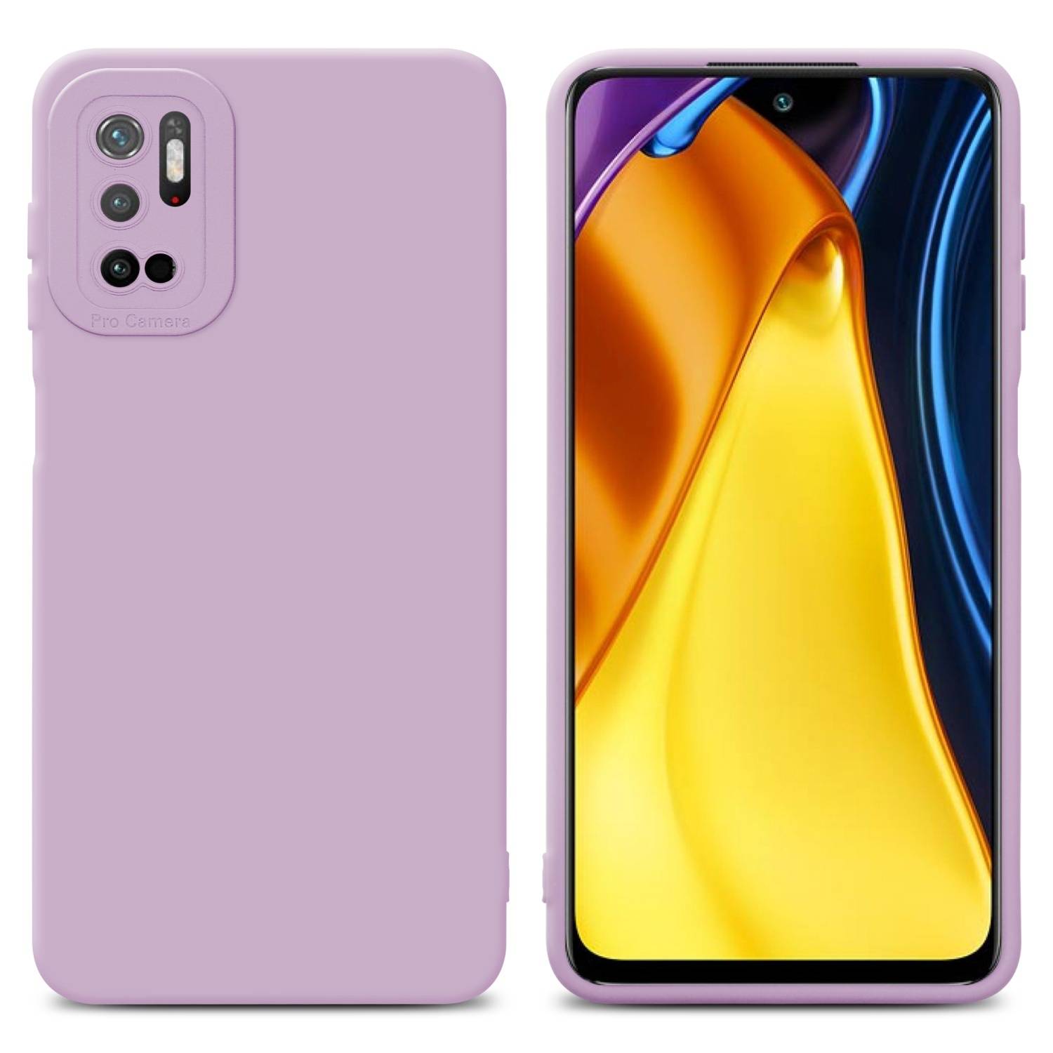 Cadorabo Hülle für Xiaomi RedMi NOTE 10 5G / POCO M3 PRO 5G Schutz Hülle in Rosa TPU Silikon Etui Case Handyhülle