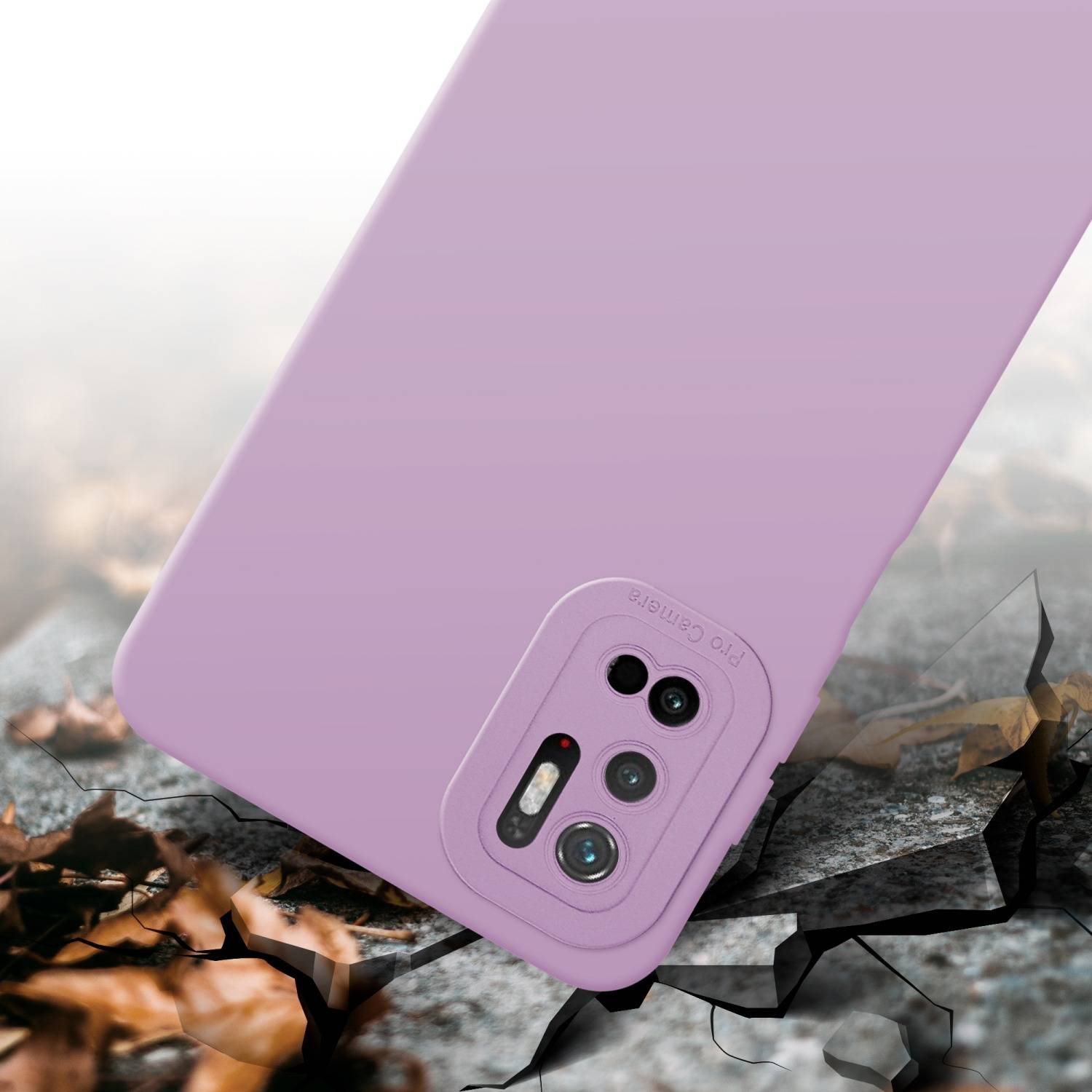 Cadorabo Hülle für Xiaomi RedMi NOTE 10 5G / POCO M3 PRO 5G Schutz Hülle in Rosa TPU Silikon Etui Case Handyhülle