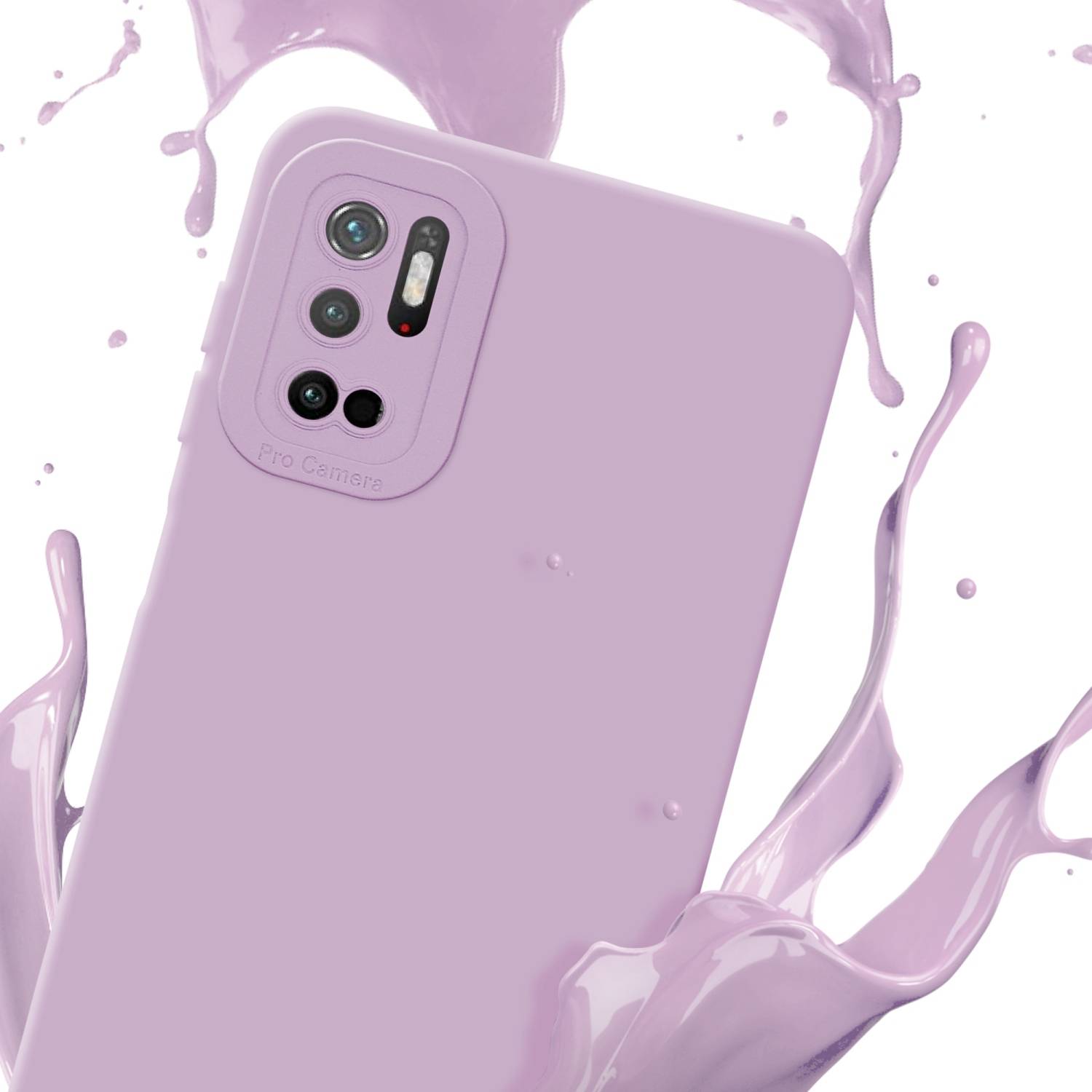 Cadorabo Hülle für Xiaomi RedMi NOTE 10 5G / POCO M3 PRO 5G Schutz Hülle in Rosa TPU Silikon Etui Case Handyhülle