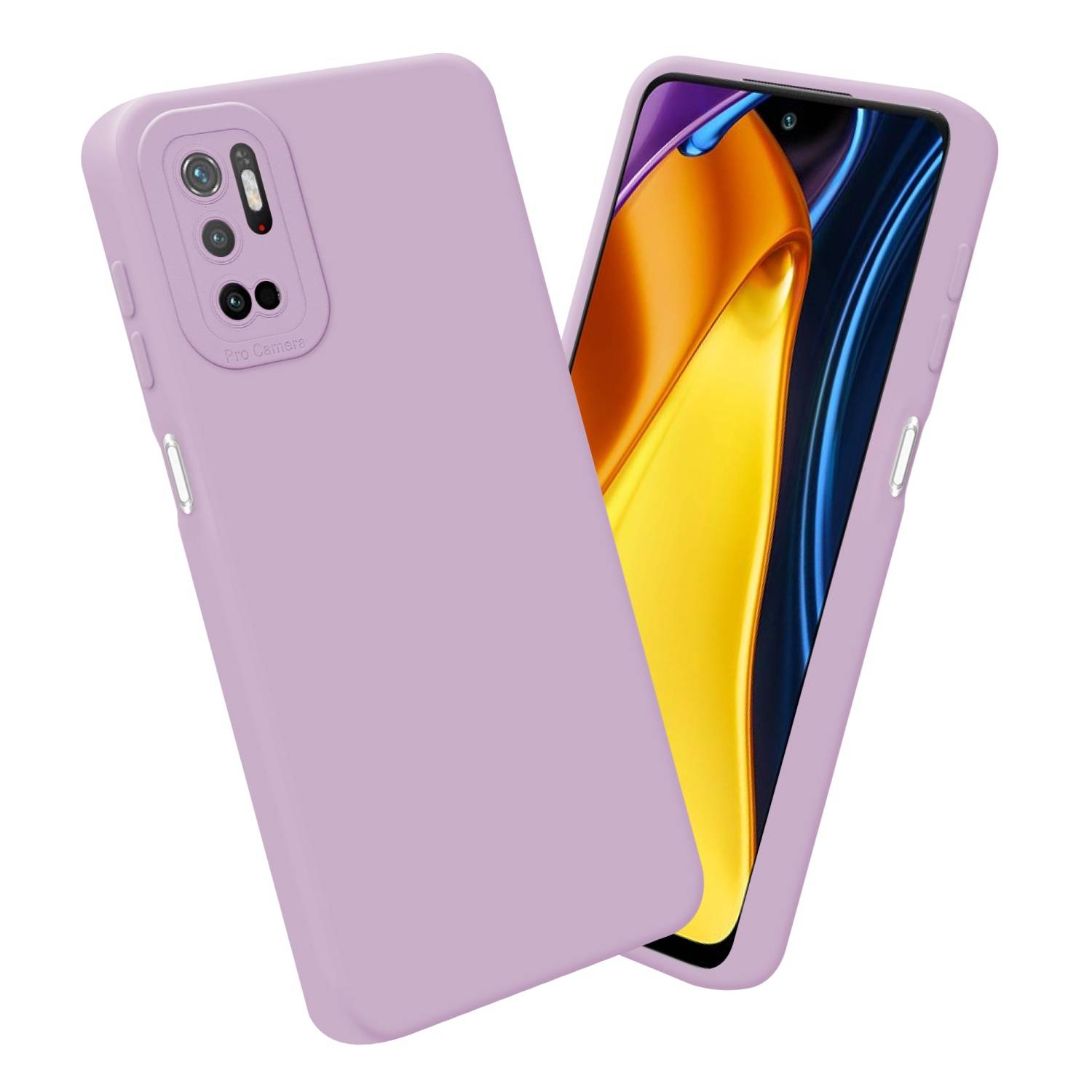 Cadorabo Hülle für Xiaomi RedMi NOTE 10 5G / POCO M3 PRO 5G Schutz Hülle in Rosa TPU Silikon Etui Case Handyhülle