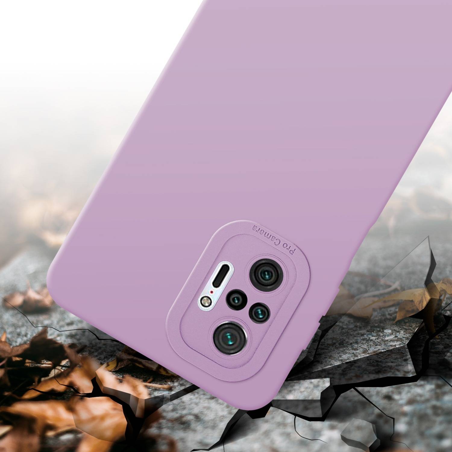 Cadorabo Hülle für Xiaomi RedMi NOTE 10 PRO Schutz Hülle in Rosa TPU Silikon Etui Case Handyhülle