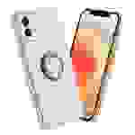 Cadorabo Schutzhülle für Apple iPhone 12 Hülle in Weiß Etui Case Cover Kameraschutz magnetische Autohalterung