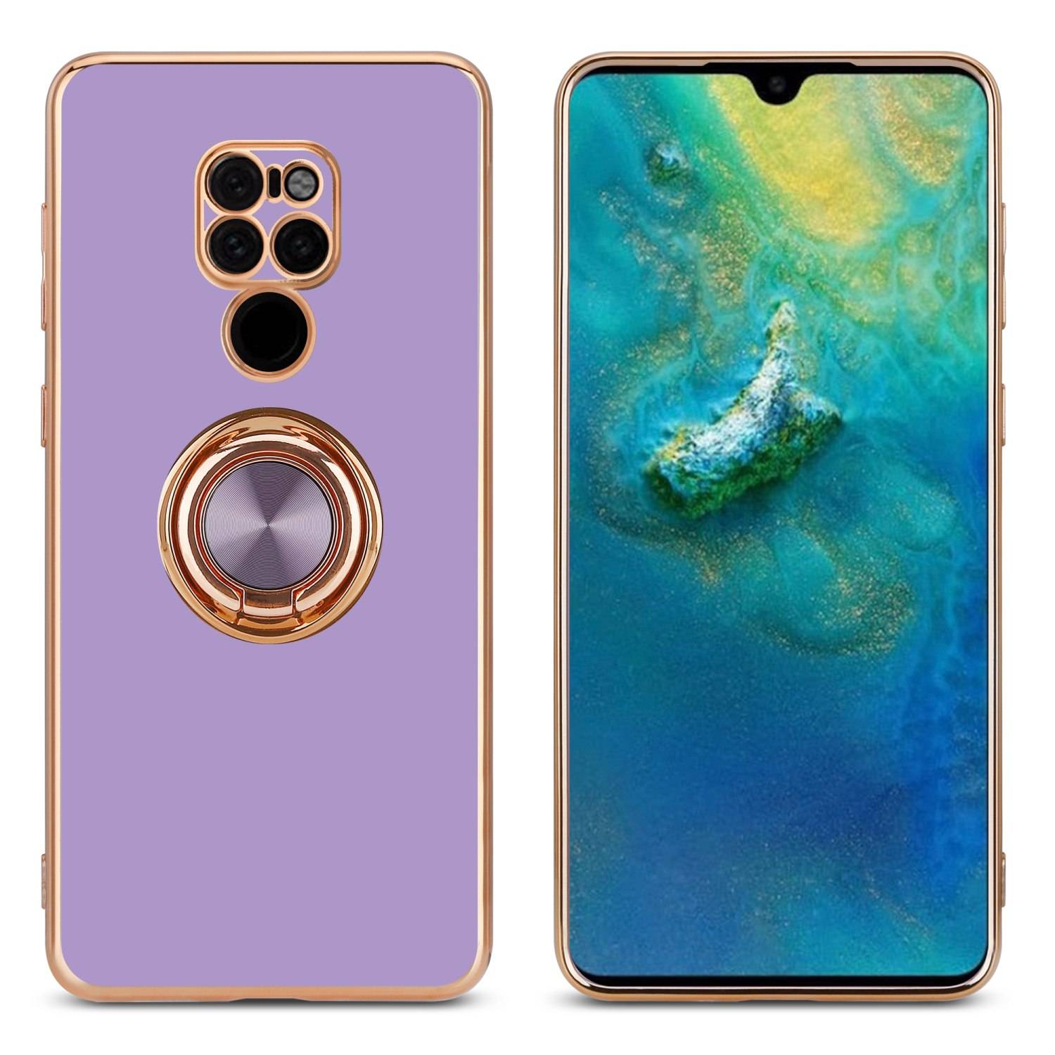 Cadorabo Schutzhülle für Huawei MATE 20 Hülle in Lila Etui Case Cover Kameraschutz magnetische Autohalterung