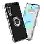 Cadorabo Schutzhülle für Huawei P30 Hülle in Schwarz Etui Case Cover Kameraschutz magnetische Autohalterung
