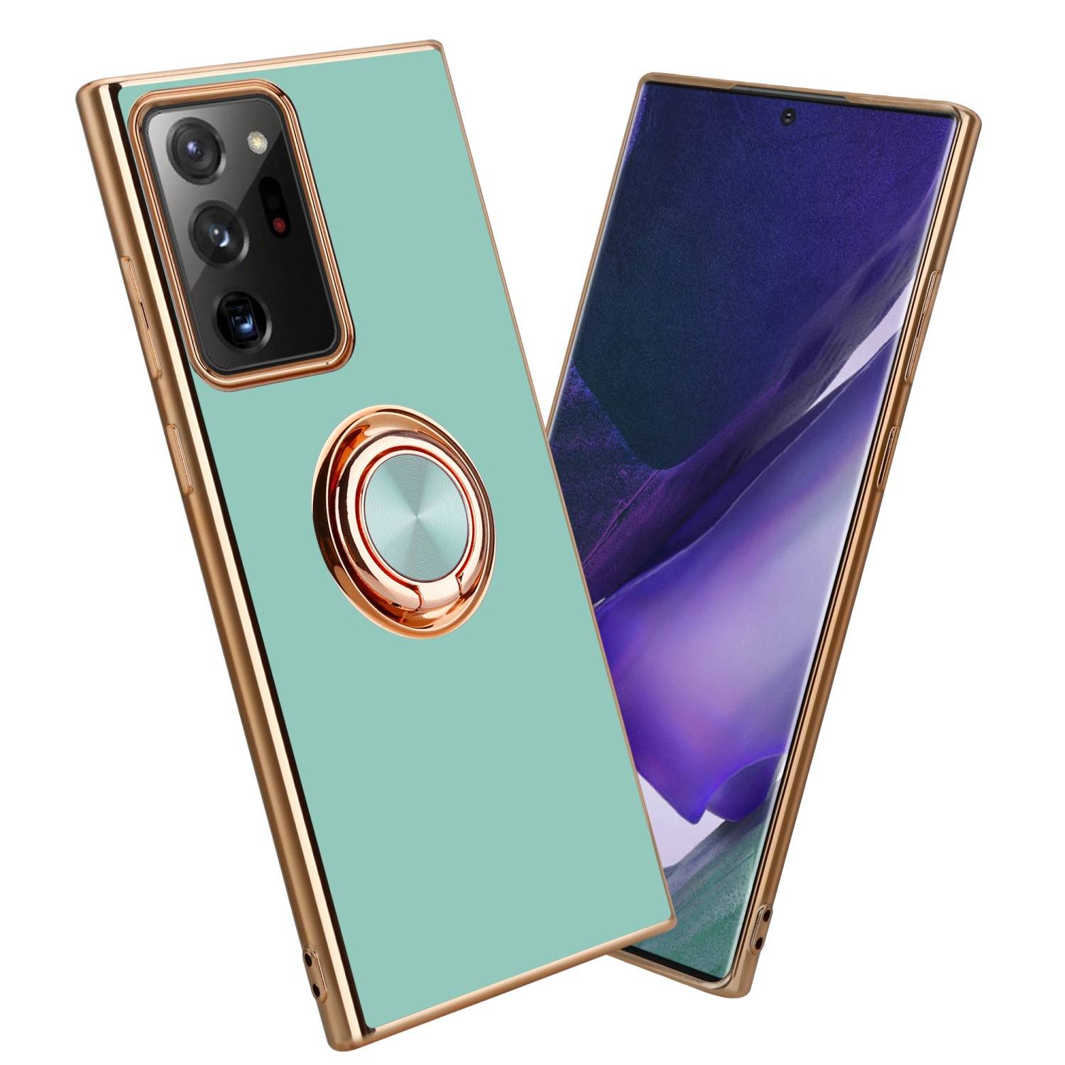 Cadorabo Schutzhülle für Samsung Galaxy NOTE 20 ULTRA Hülle in Türkis Etui Case Cover Kameraschutz magnetische