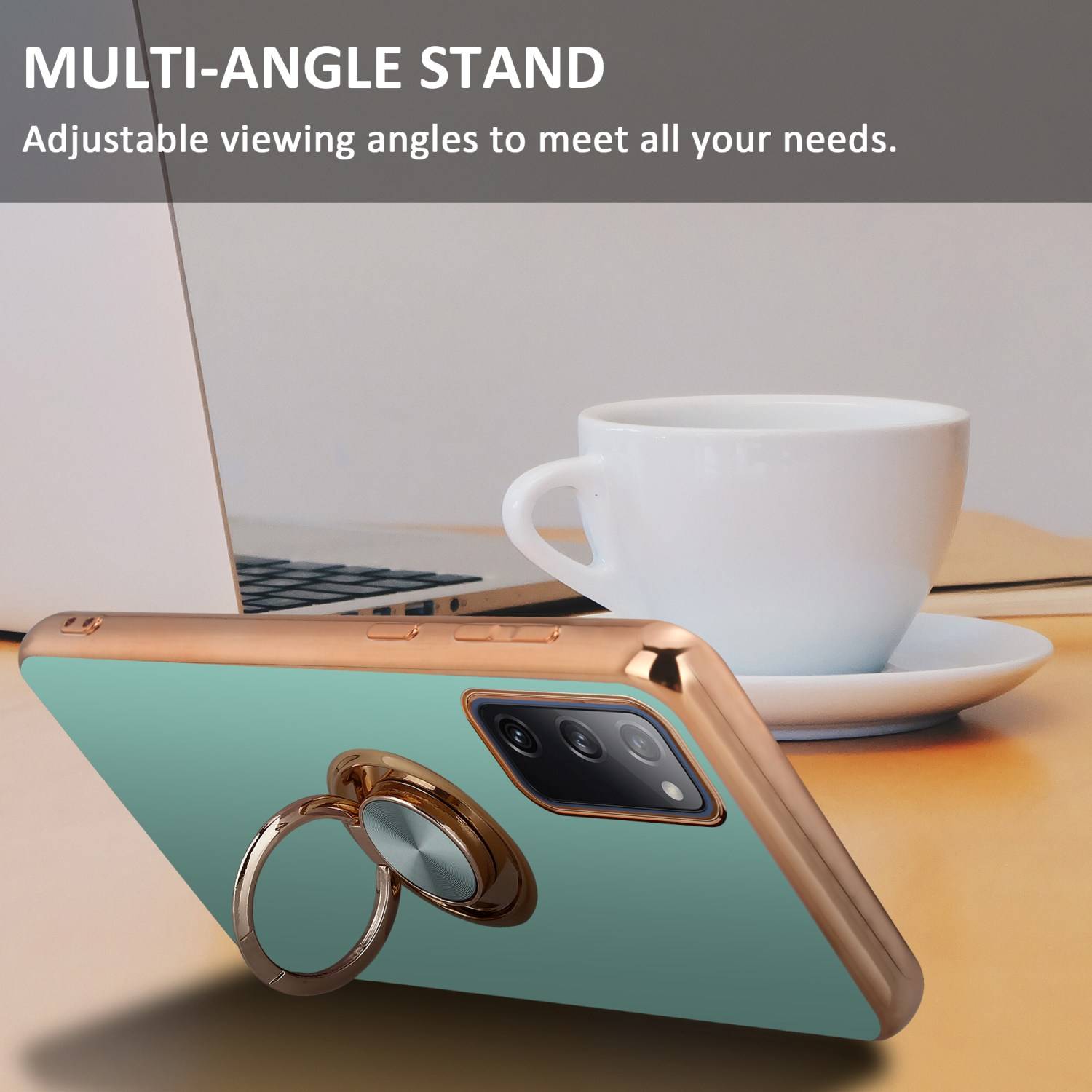 Cadorabo Schutzhülle für Samsung Galaxy S20 FE Hülle in Türkis Etui Case Cover Kameraschutz magnetische Autohalterung