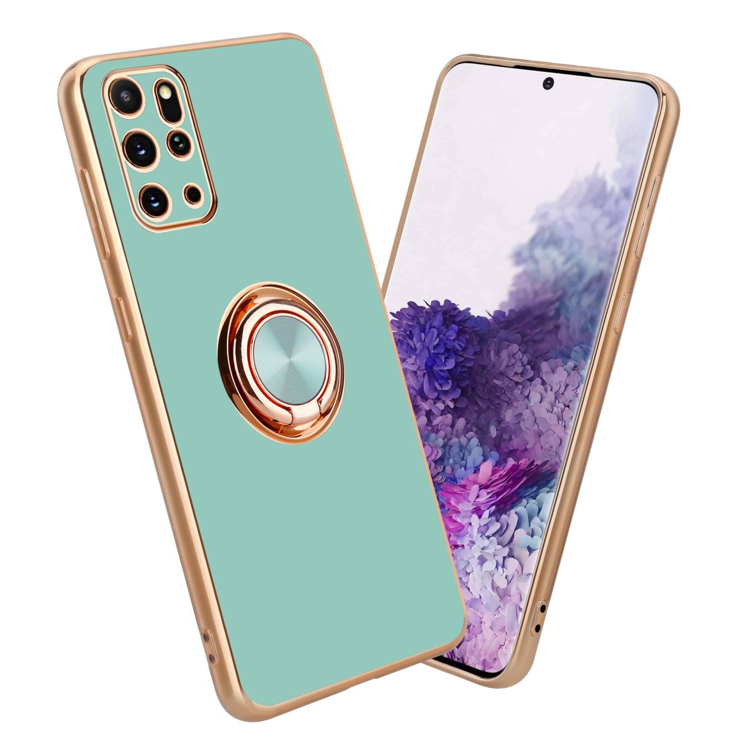Cadorabo Schutzhülle für Samsung Galaxy S20 PLUS Hülle in Türkis Etui Case Cover Kameraschutz magnetische Autohalterung