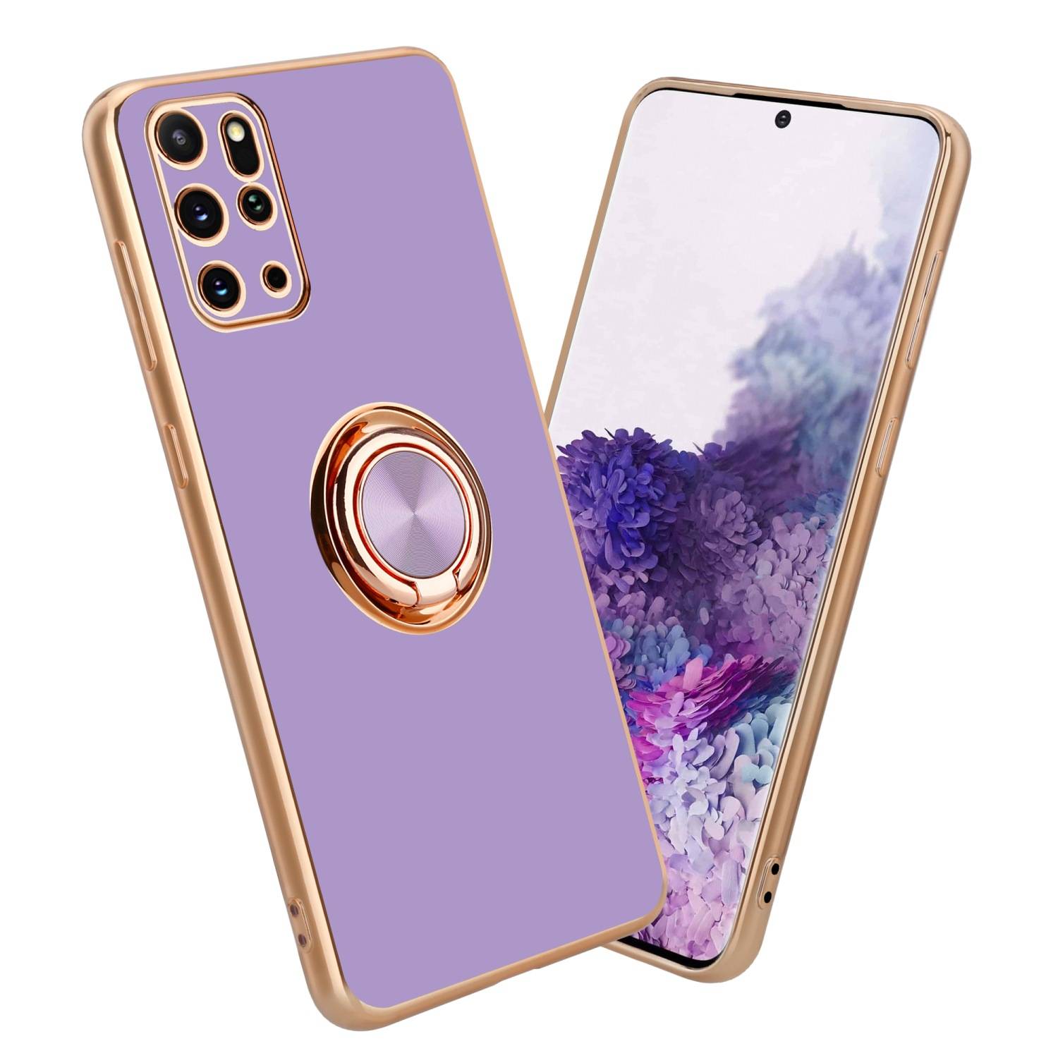 Cadorabo Schutzhülle für Samsung Galaxy S20 PLUS Hülle in Lila Etui Case Cover Kameraschutz magnetische Autohalterung