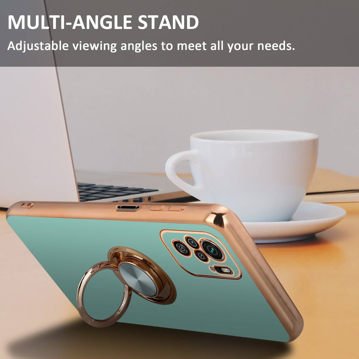 Cadorabo Schutzhülle für Xiaomi RedMi NOTE 10 4G / RedMi NOTE 10S Hülle in Türkis Etui Case Cover Kameraschutz