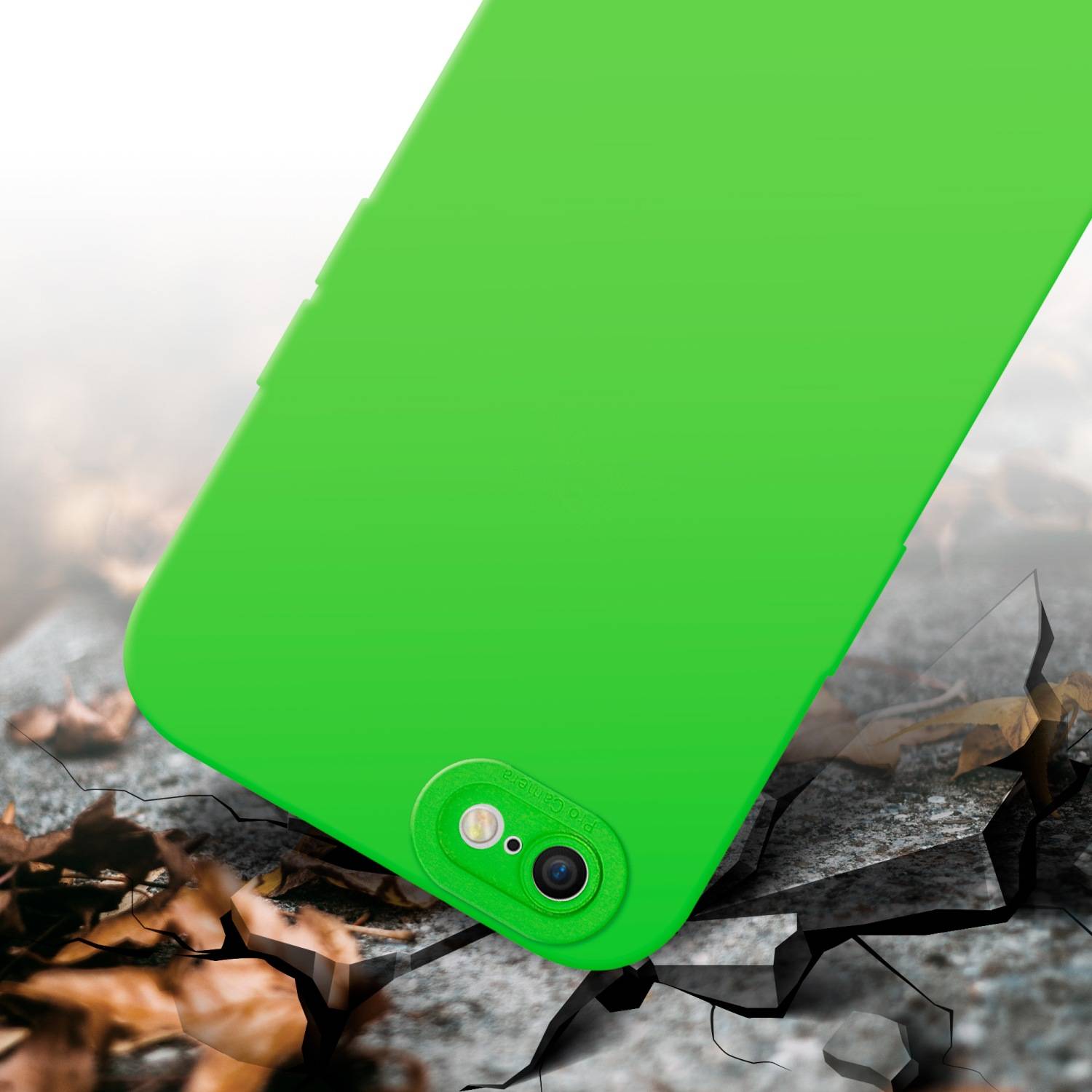 Cadorabo Hülle für Apple iPhone 6 / 6S Schutz Hülle in Grün TPU Silikon Etui Case Handyhülle