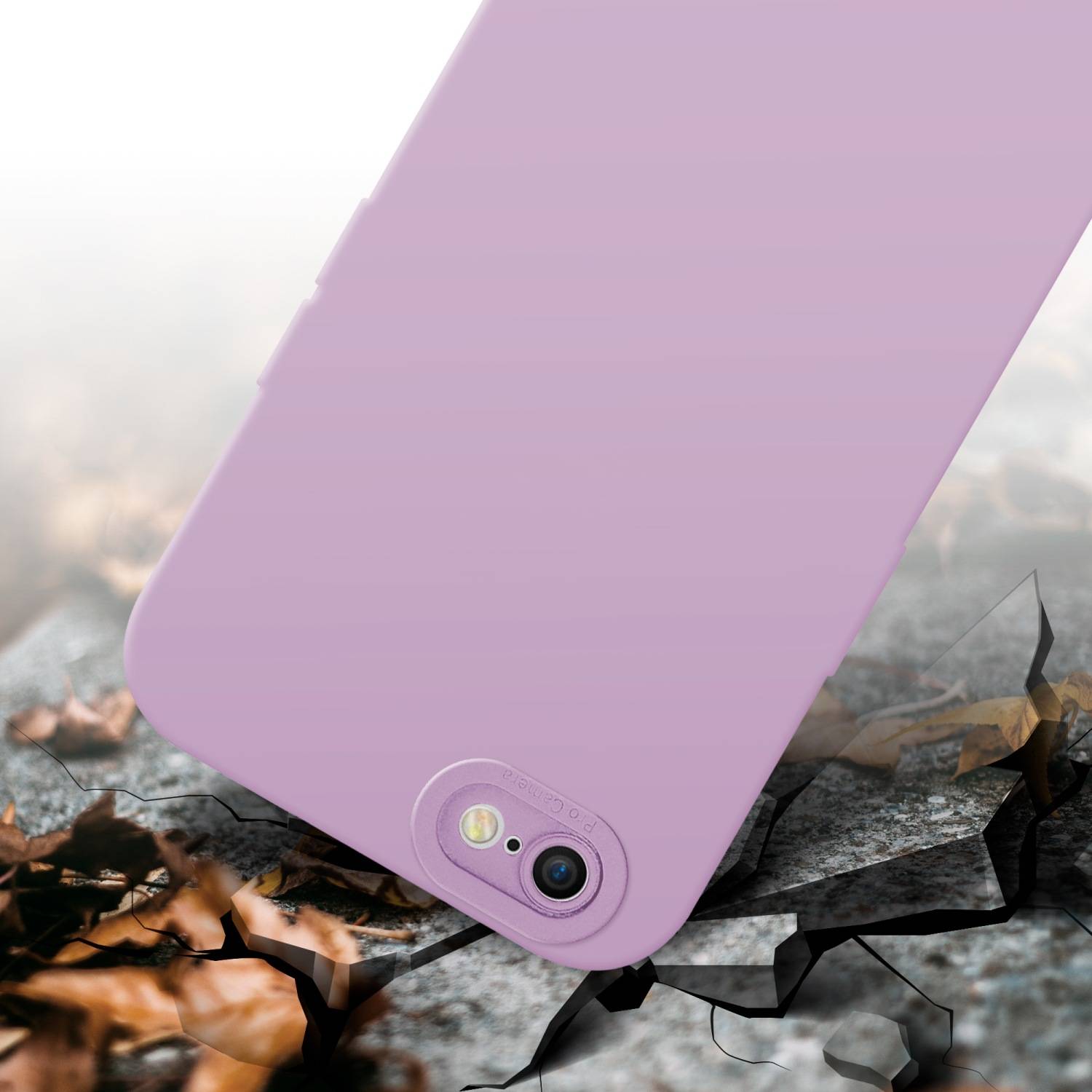 Cadorabo Hülle für Apple iPhone 6 / 6S Schutz Hülle in Rosa TPU Silikon Etui Case Handyhülle