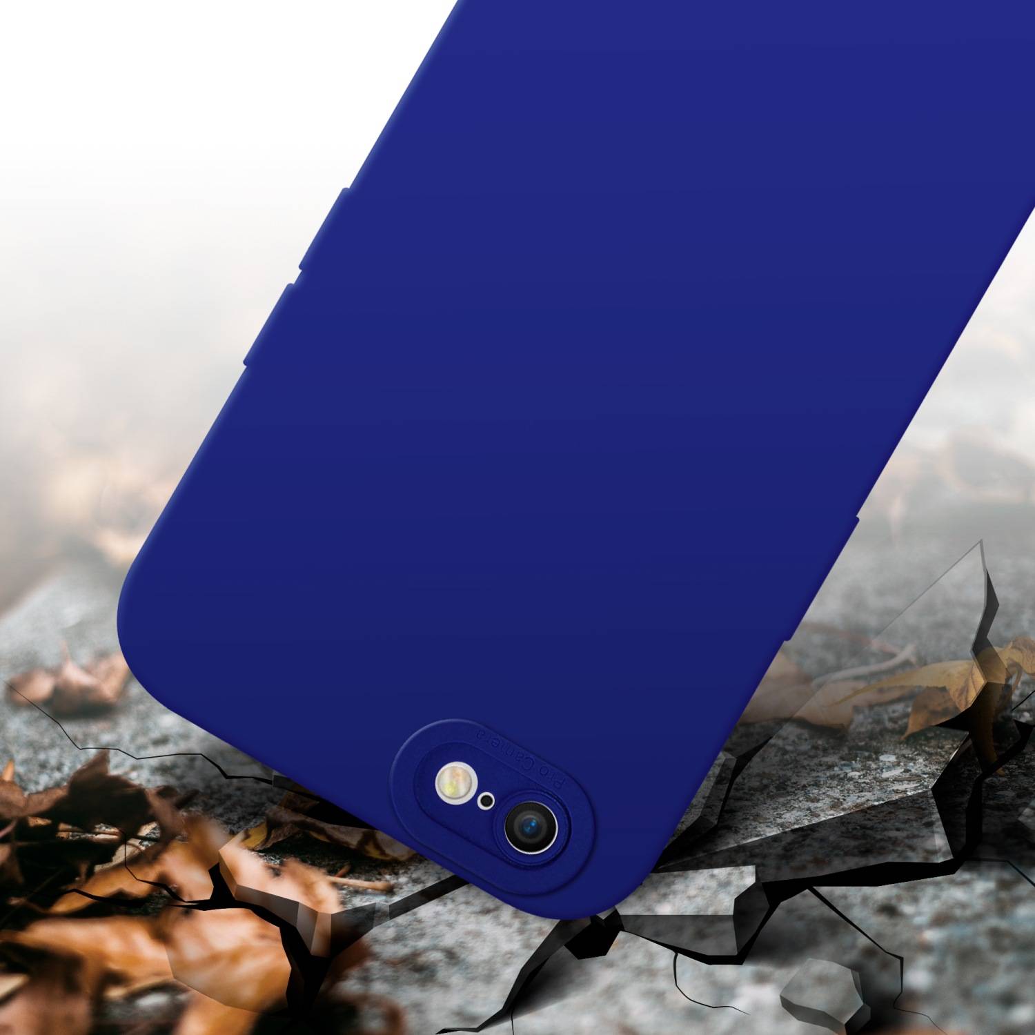 Cadorabo Hülle für Apple iPhone 6 / 6S Schutz Hülle in Blau TPU Silikon Etui Case Handyhülle