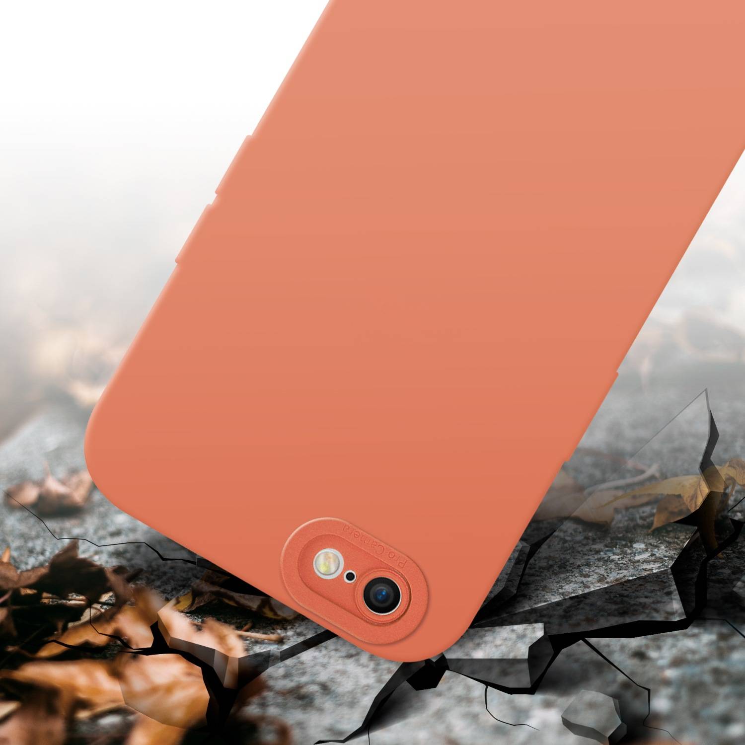 Cadorabo Hülle für Apple iPhone 6 PLUS / 6S PLUS Schutz Hülle in Orange TPU Silikon Etui Case Handyhülle