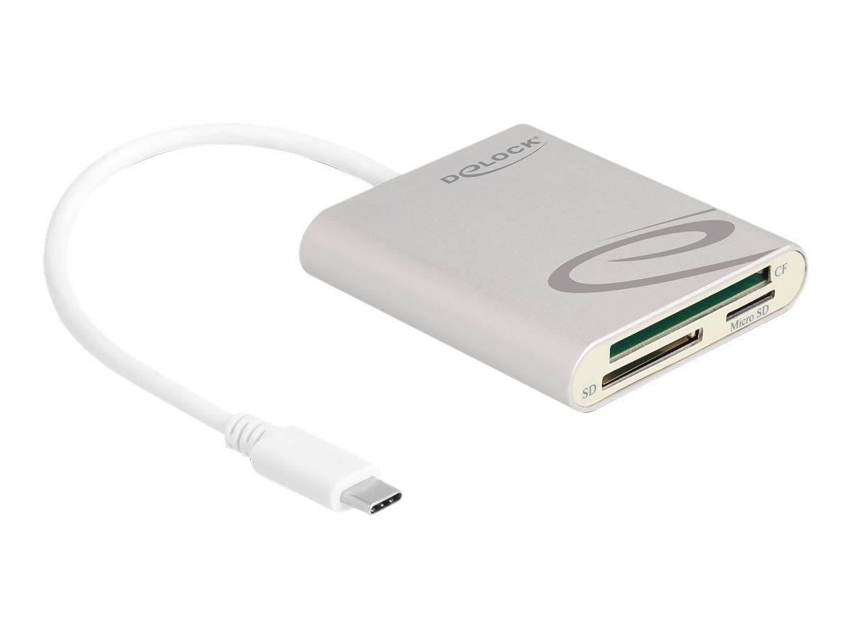 DELOCK Card Reader USB Type-CÖ für Compact Flash, SD