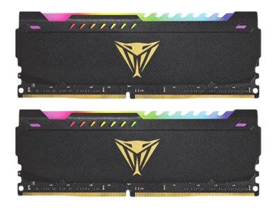 PATRIOT Viper Steel RGB - DDR4 - Kit - 32 GB: 2 x 16 GB - DIMM 288-PIN - 3200 MH