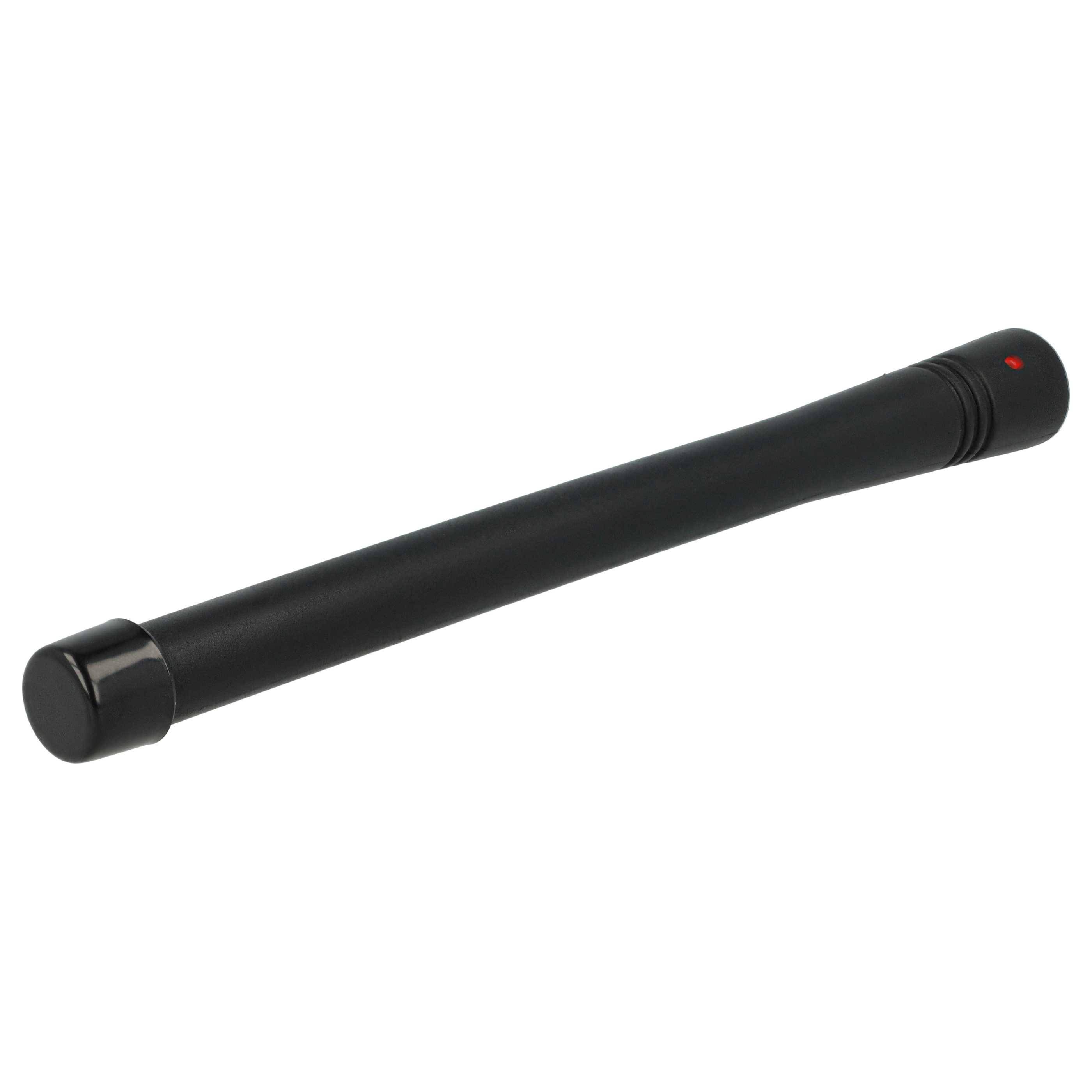 vhbw Antenne kompatibel mit Kenwood TK-2140E, TK-2160E, TK-2170E, TK-2140, TK-2160, TK-2170, TK-2207, TK-2207G Funkgerät - 15,5 cm, Schwarz
