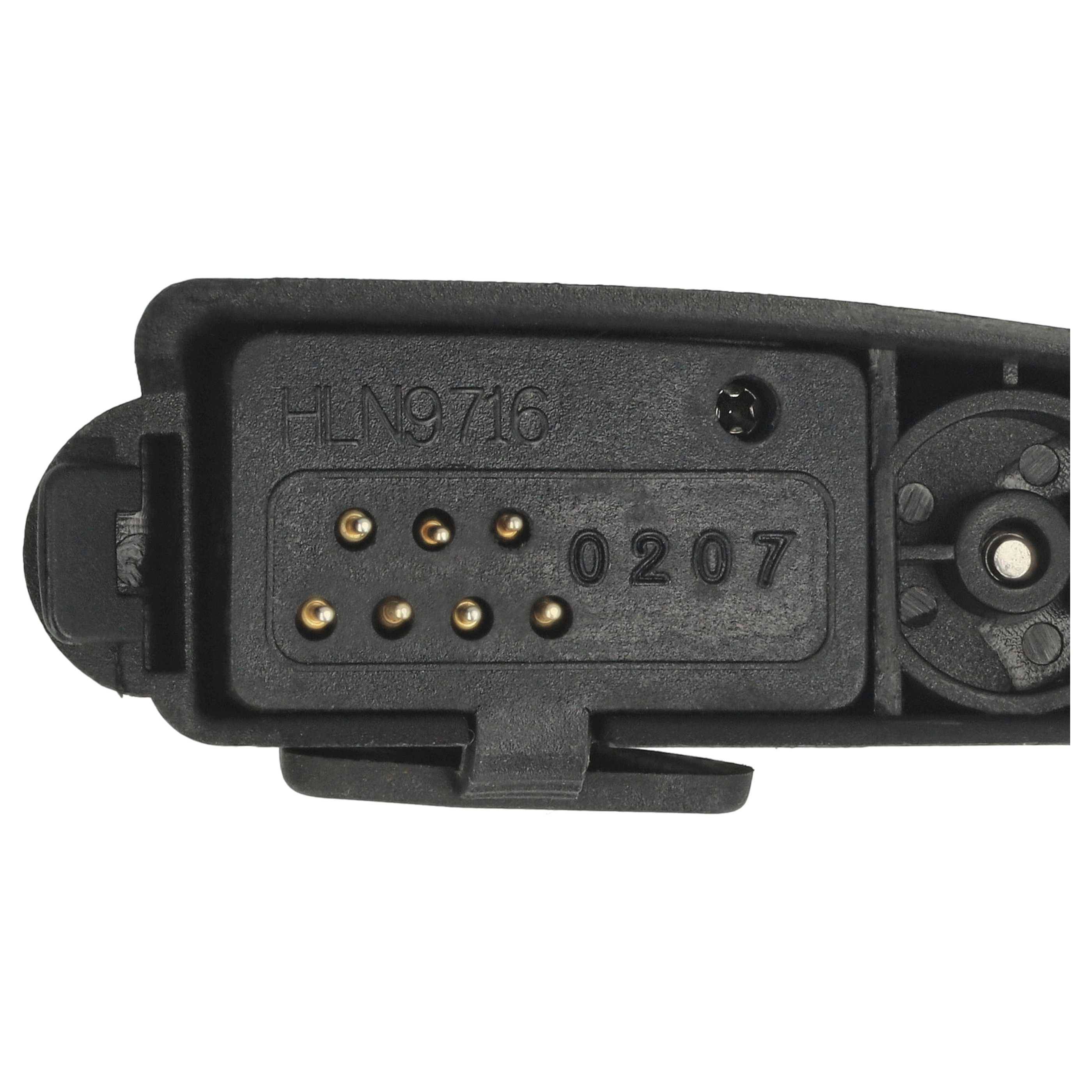 vhbw Audio-Adapter kompatibel mit Motorola PRO5450, PRO5550, PRO7150, PRO7350 Funkgeräte - Klinke Audiokonverter für Walkie-Talkies