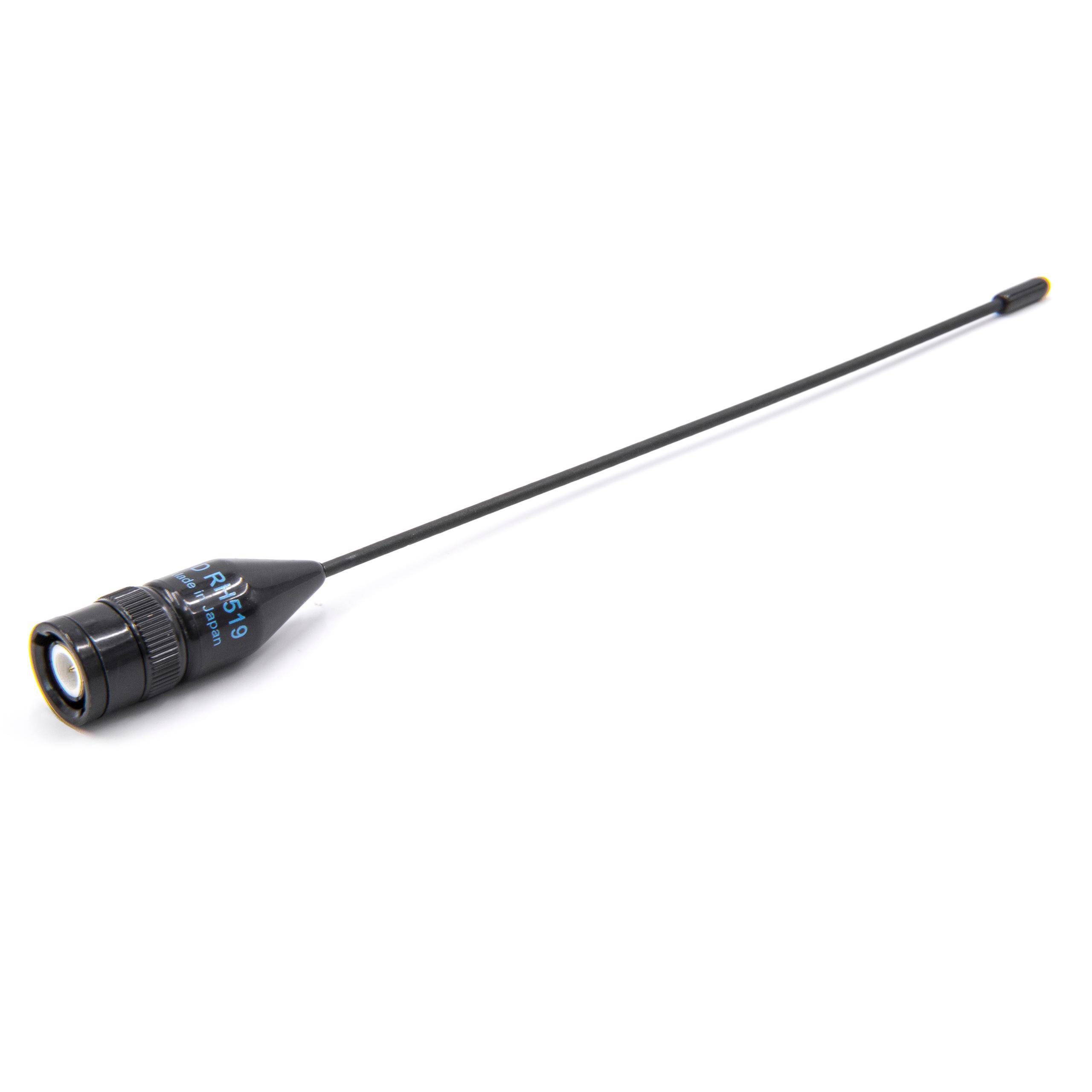 vhbw Antenne kompatibel mit Kenwood Funkgerät - 19,3 cm, BNC Stecker Schwarz
