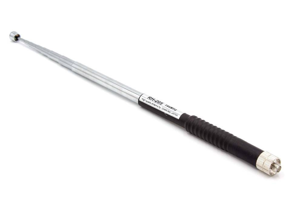 vhbw Universal Antenne für diverse Funkgeräte z.B. kompatibel mit Yaesu uvm. - Ausziehbar, 24 cm - 138 cm, SMA Buchse, Schwarz