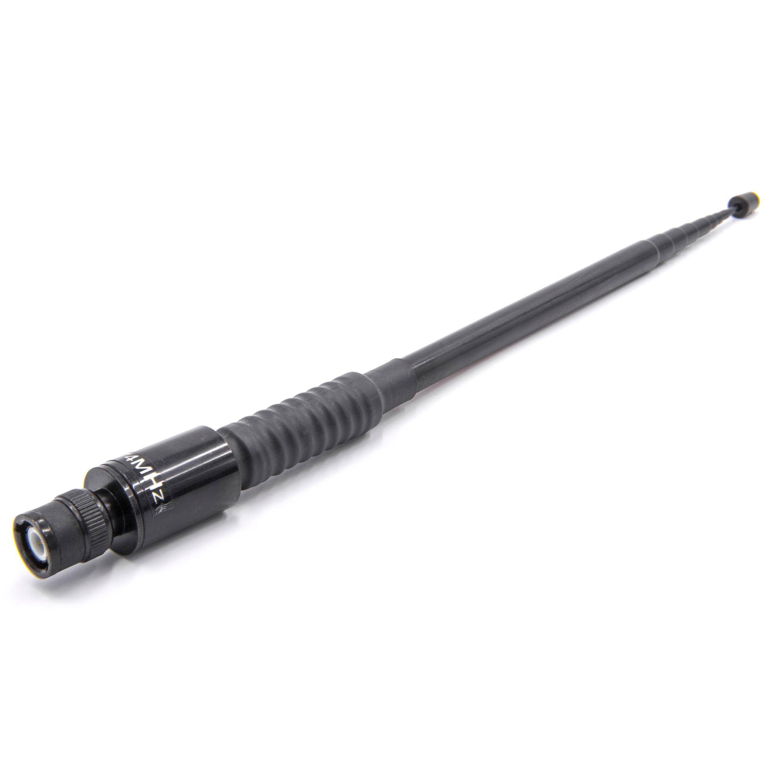 vhbw Universal Antenne für diverse Funkgeräte z.B. kompatibel mit Yaesu uvm. - Ausziehbar, 23 cm - 99 cm, BNC Stecker Schwarz